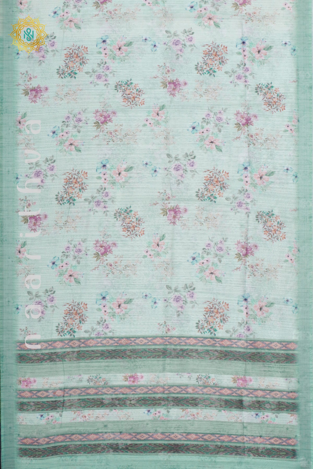 AQUA GREEN - JUTE COTTON