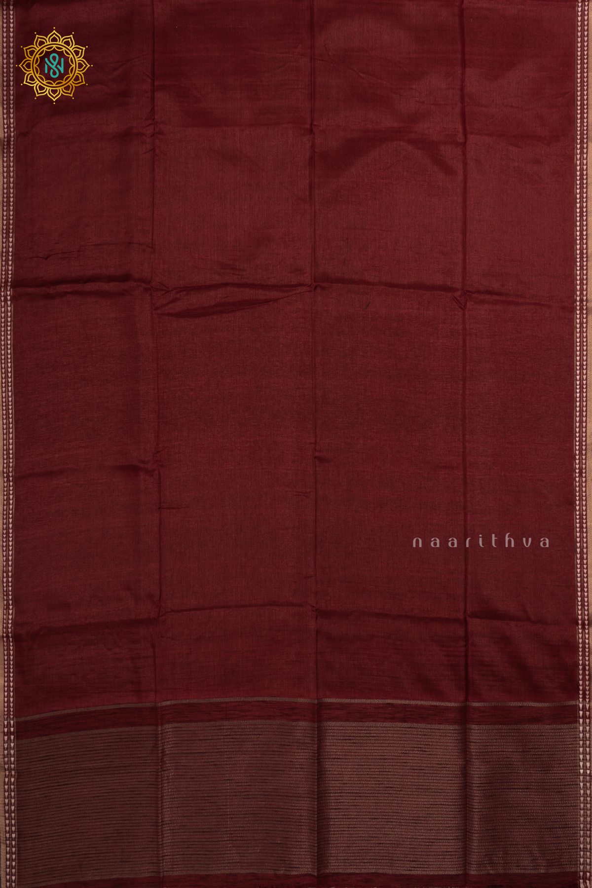 Red - Semi Tussar Silk Saree Allover Plain Body with Thread Woven Border, Pallu and Blouse