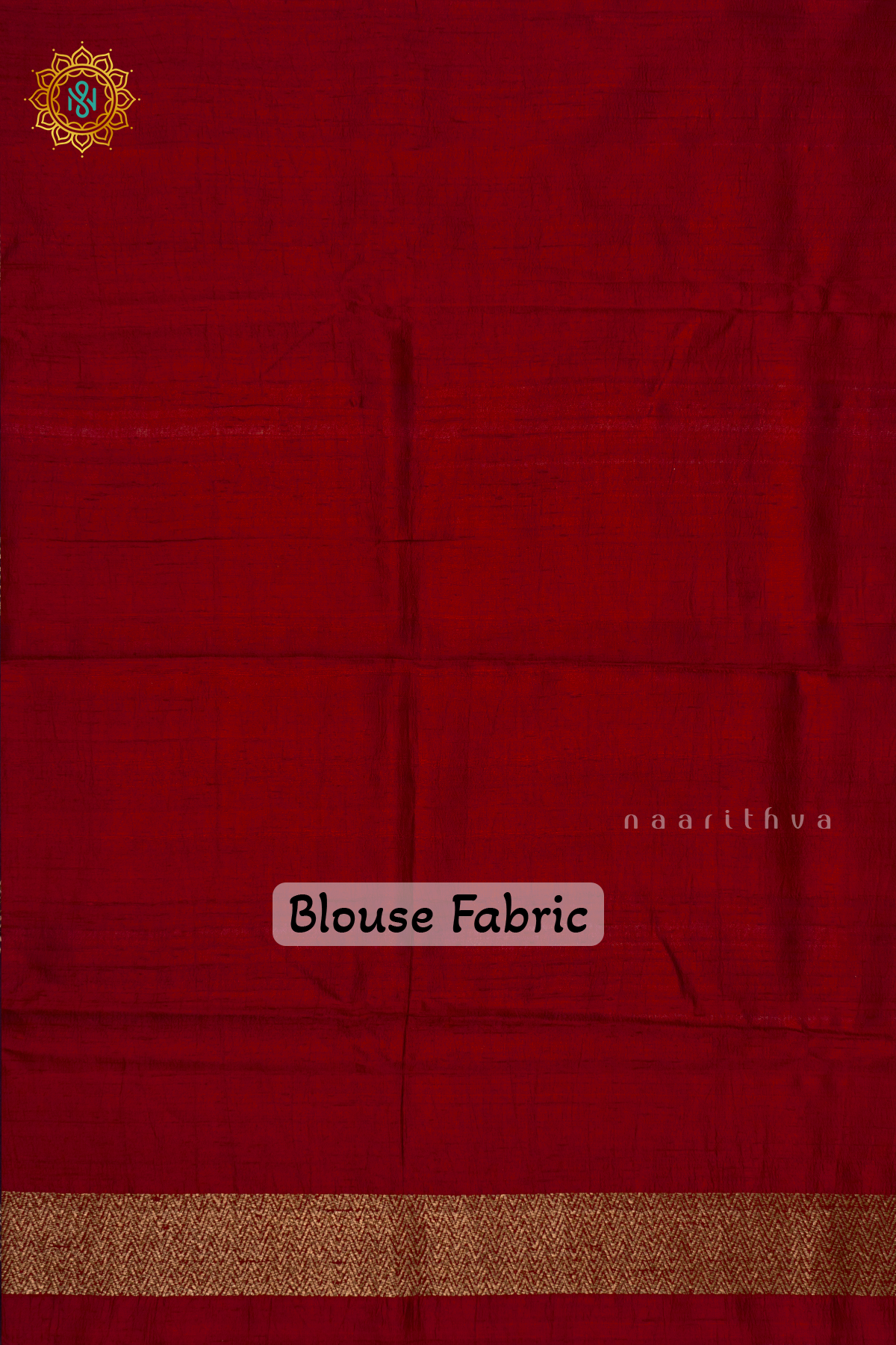 DEEP WINE WITH RED - PURE BANRASI RAW SILK