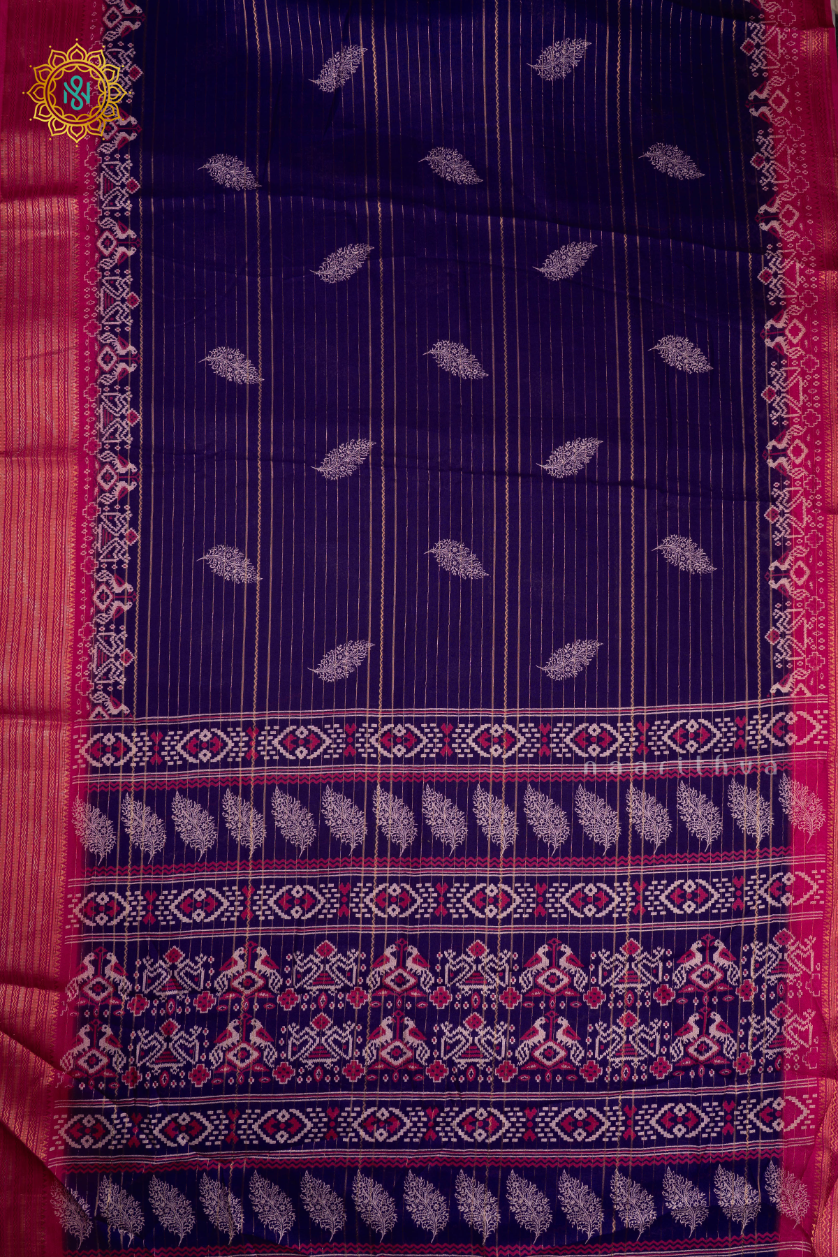 PURPLE WITH PINK - SEMI GEORGETTE