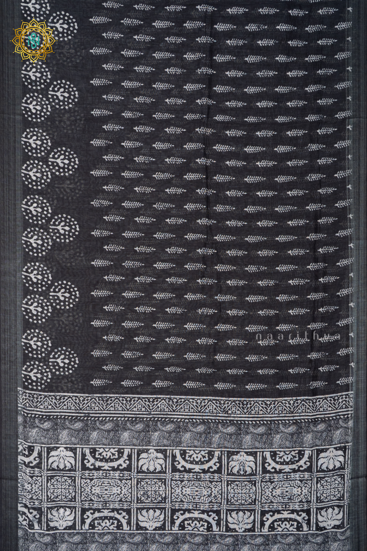 BLACK WITH WHITE - LINEN BY COTTON