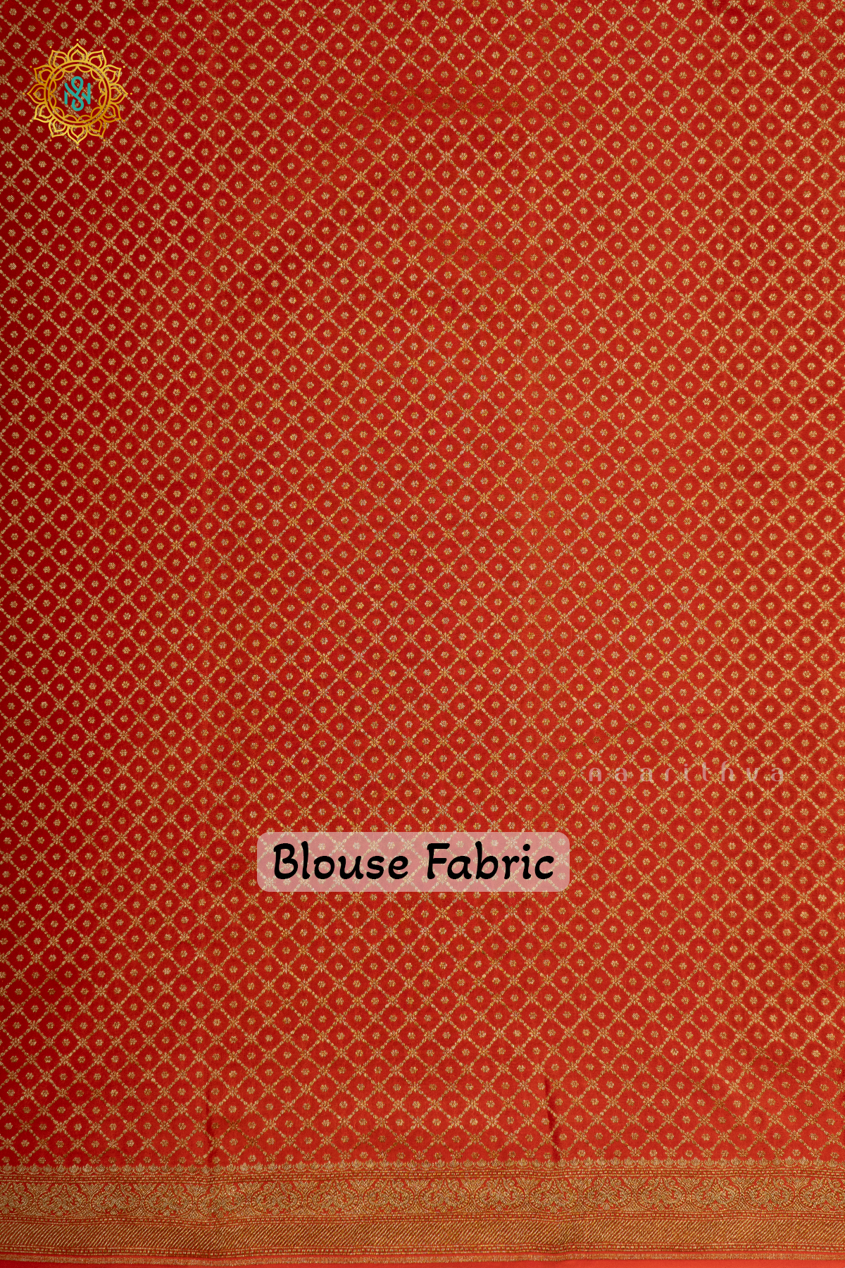 BLUE WITH PINK & ORANGE - PURE BANARASI CREPE SILK