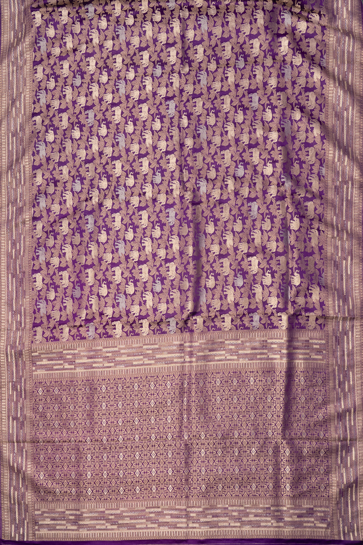 PURPLE - SEMI KATAN BANARASI
