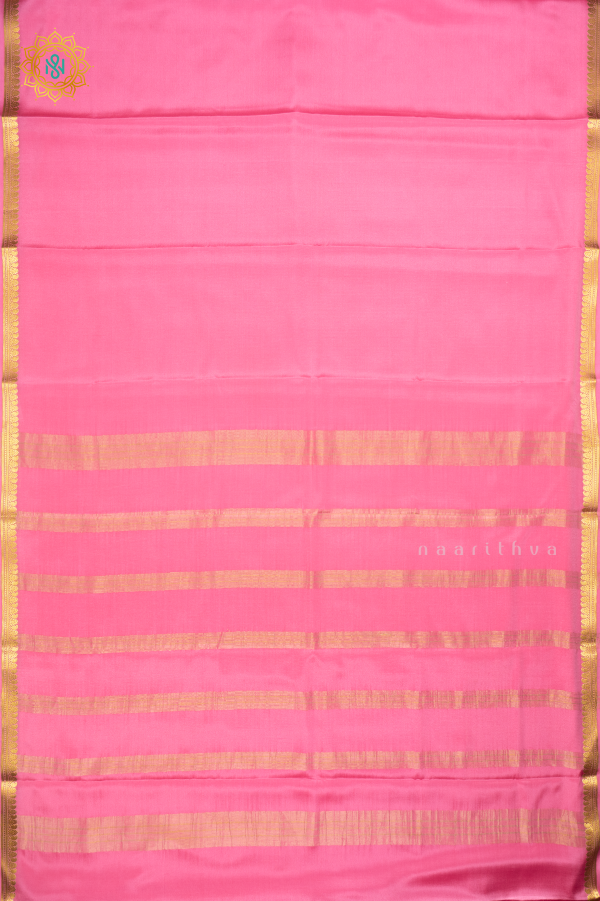 PEACHISH PINK - PURE MYSORE CREPE SILK