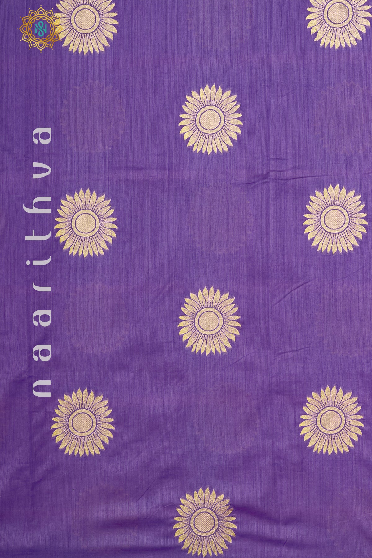 LAVENDER WITH PURPLE - RAW SILK