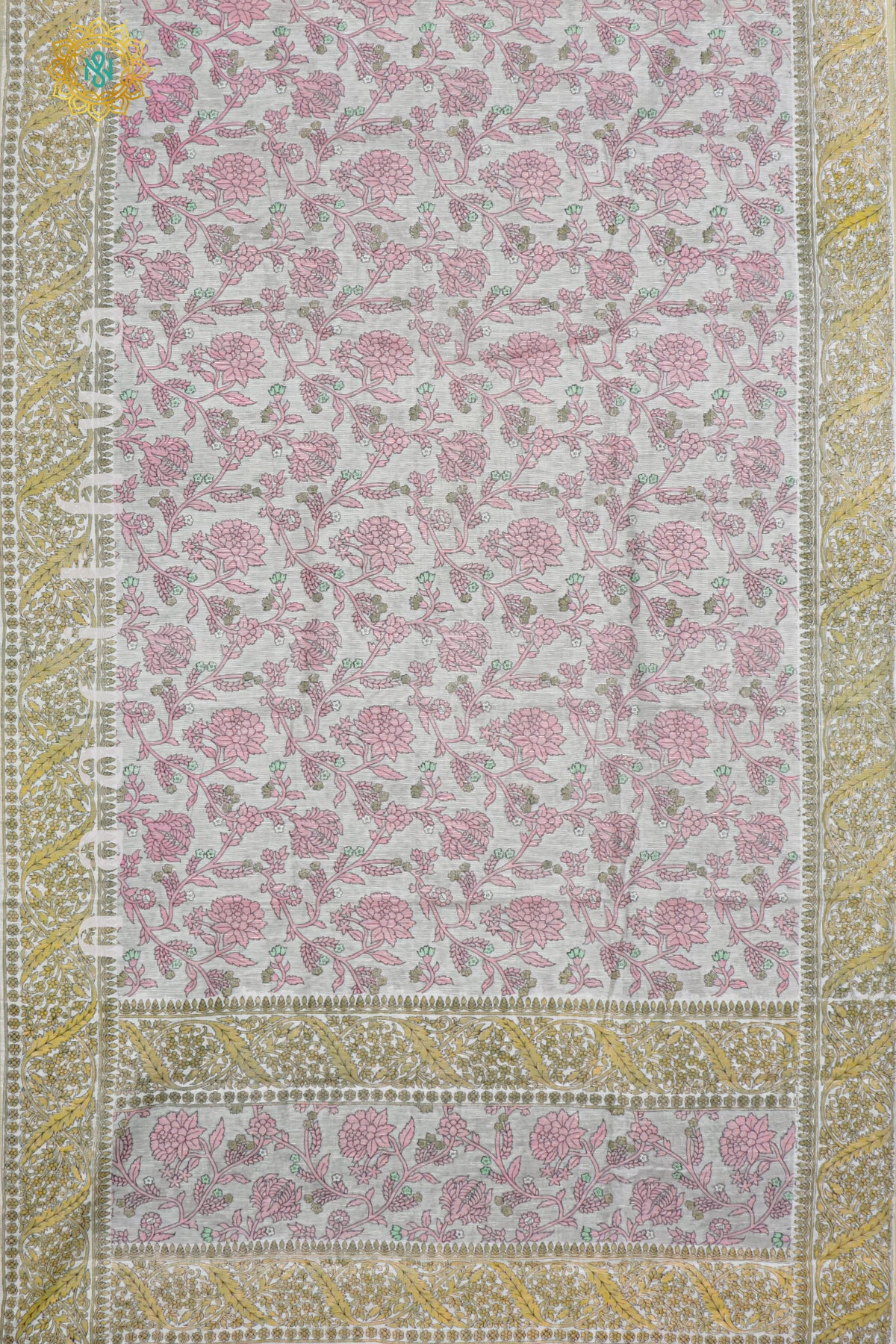 GREY WITH WHITE - JUTE COTTON