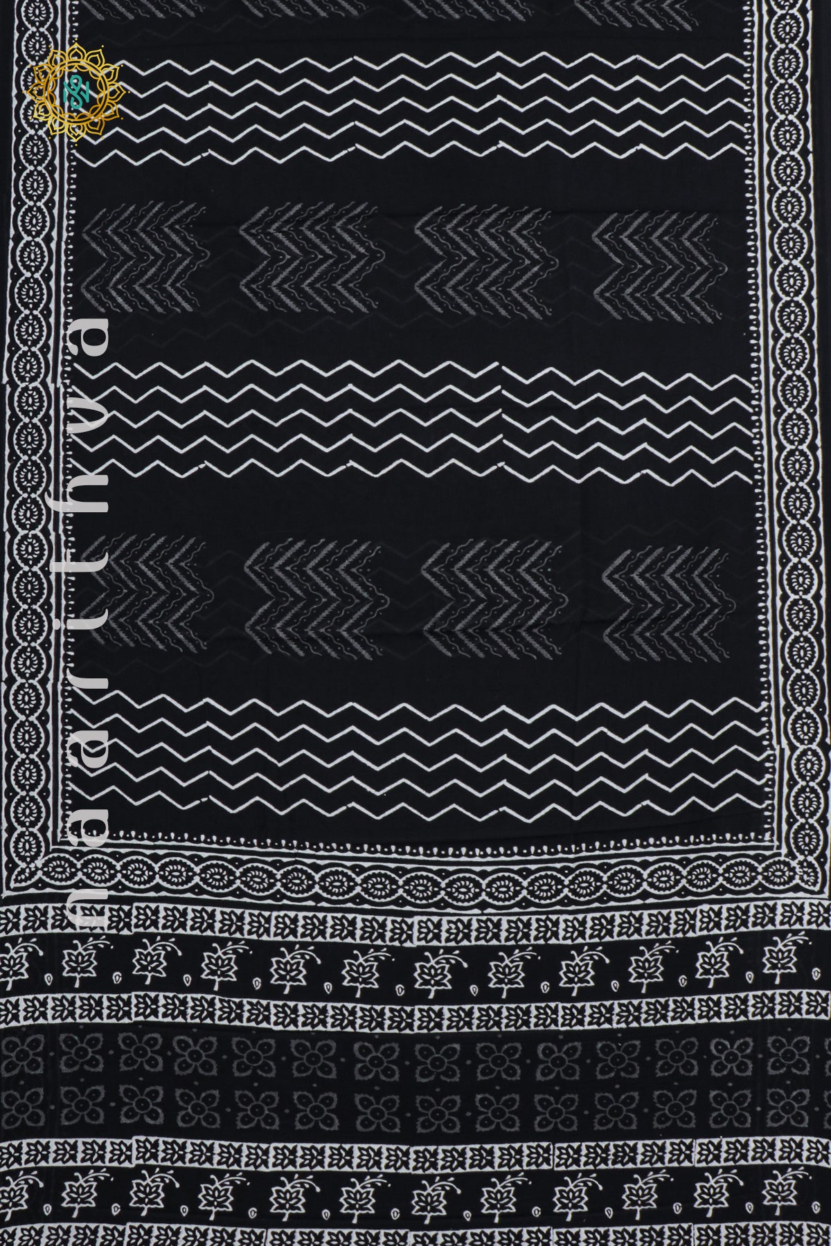 BLACK WITH WHITE - MUL COTTON