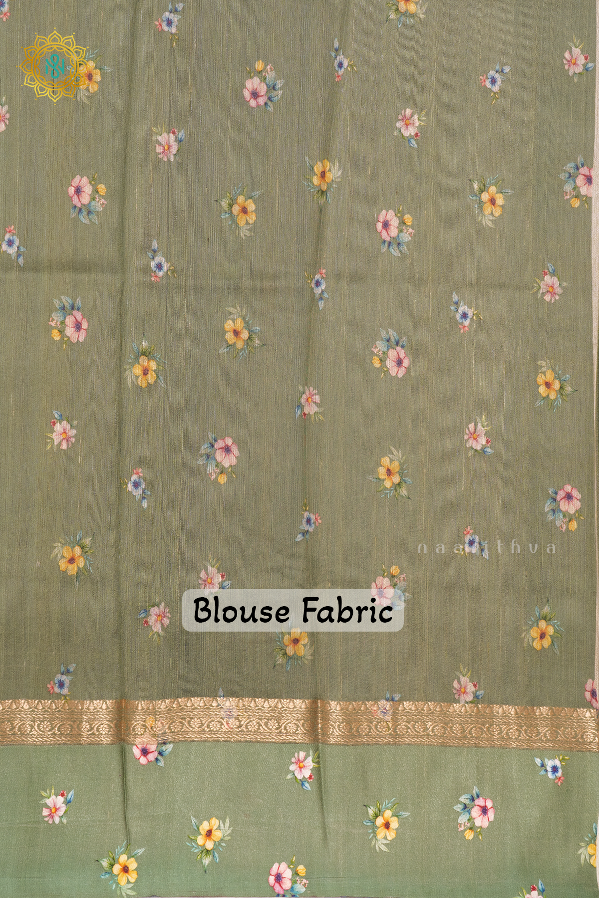 OLIVE GREEN - PURE TUSSAR SILK