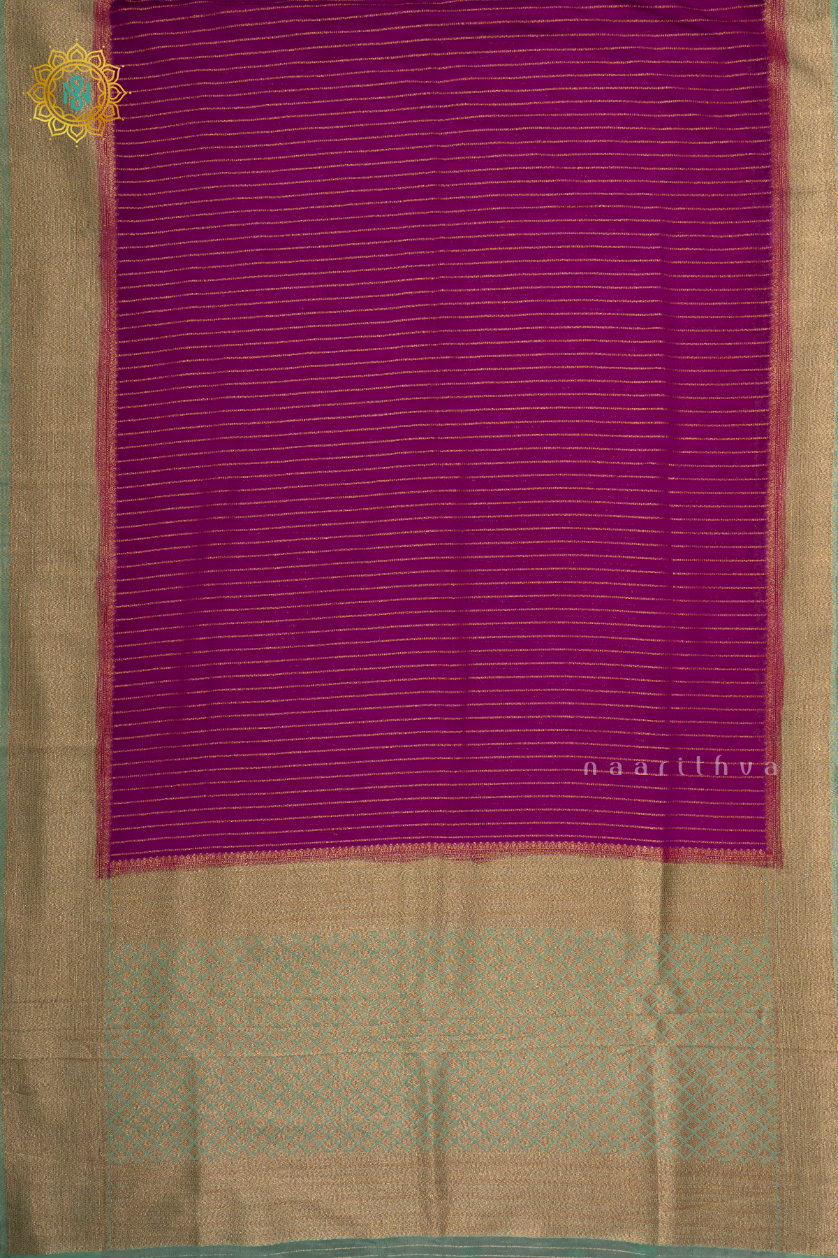 WINE WITH PISTA GREEN - SEMI CREPE GEORGETTE