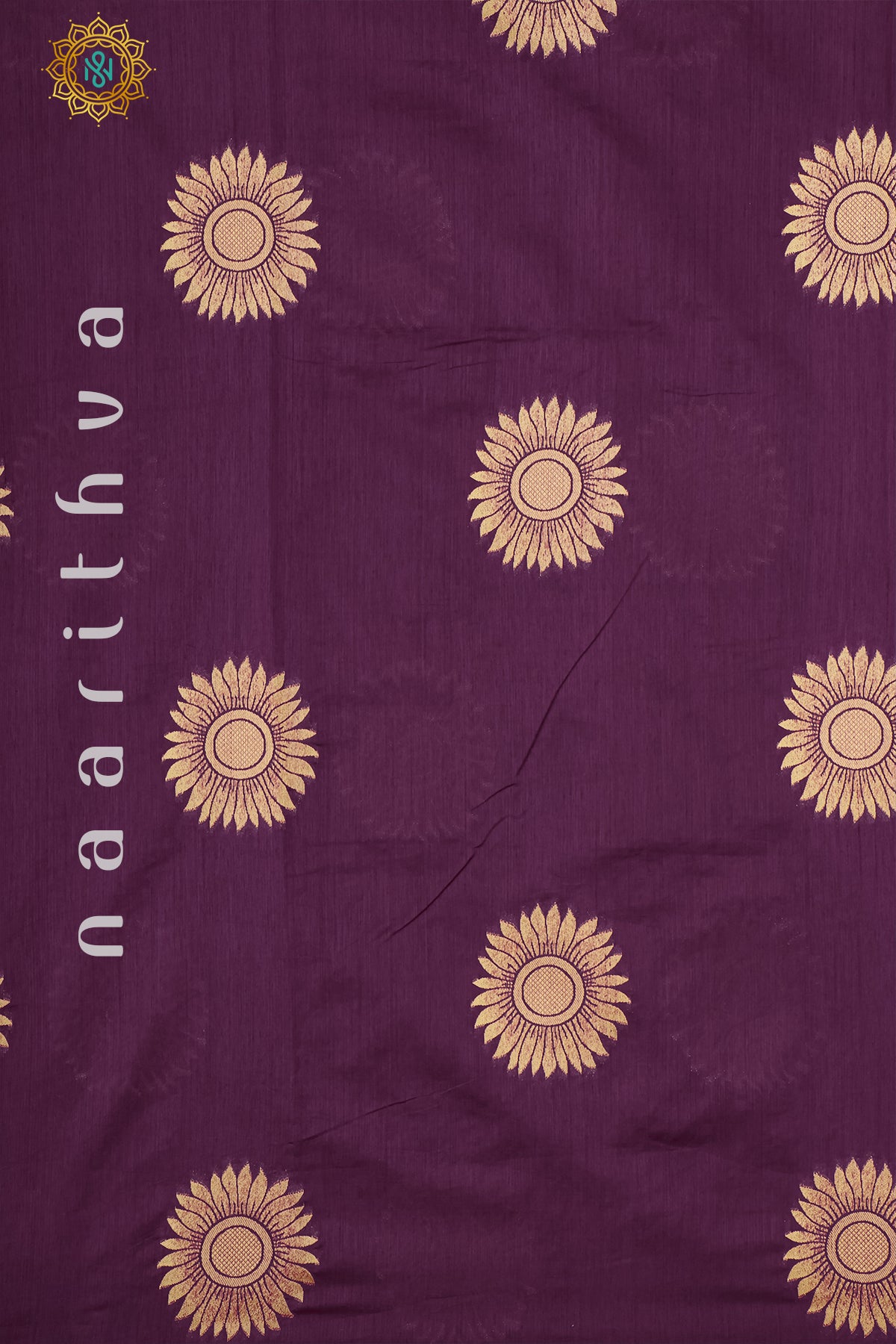 WINE WITH SKY BLUE - RAW SILK