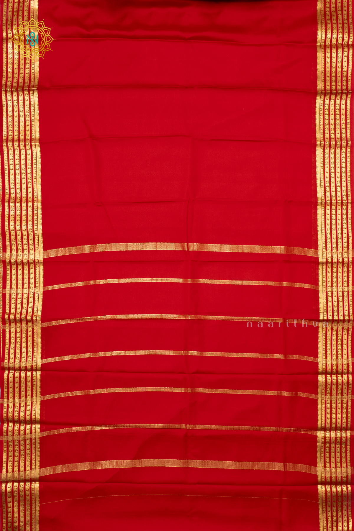 RED - PURE MYSORE CREPE SILK