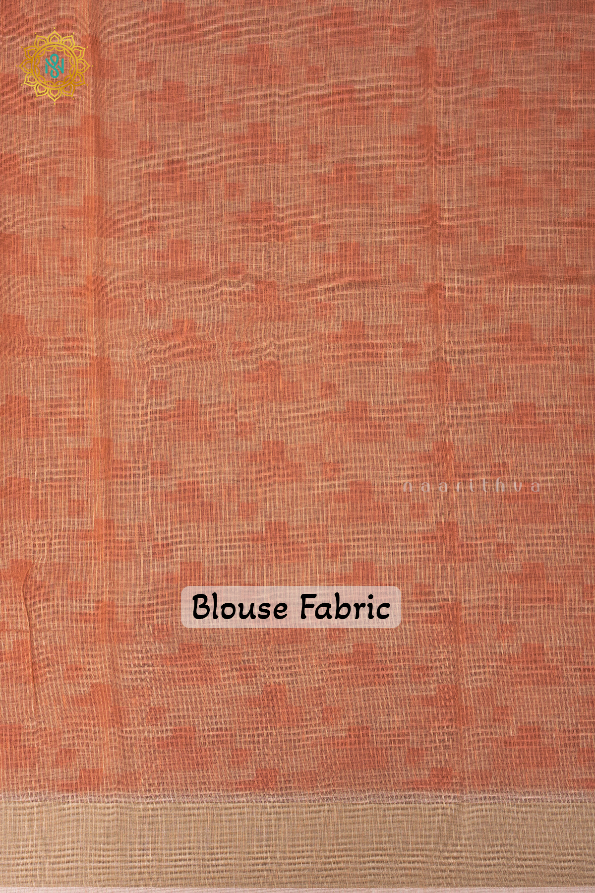 OFF WHITE WITH PEACH - LINEN BY COTTON