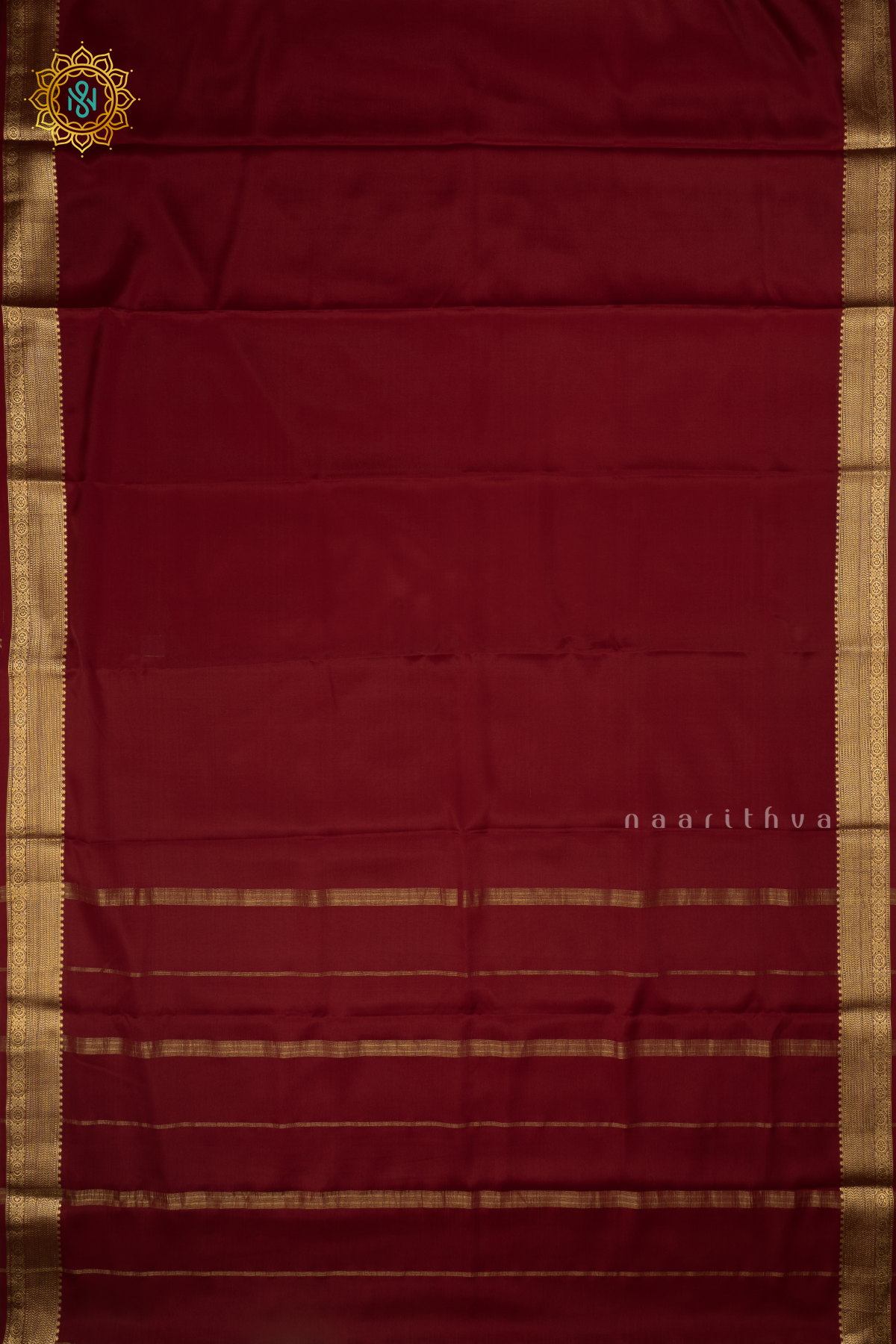MAROON - PURE MYSORE CREPE SILK