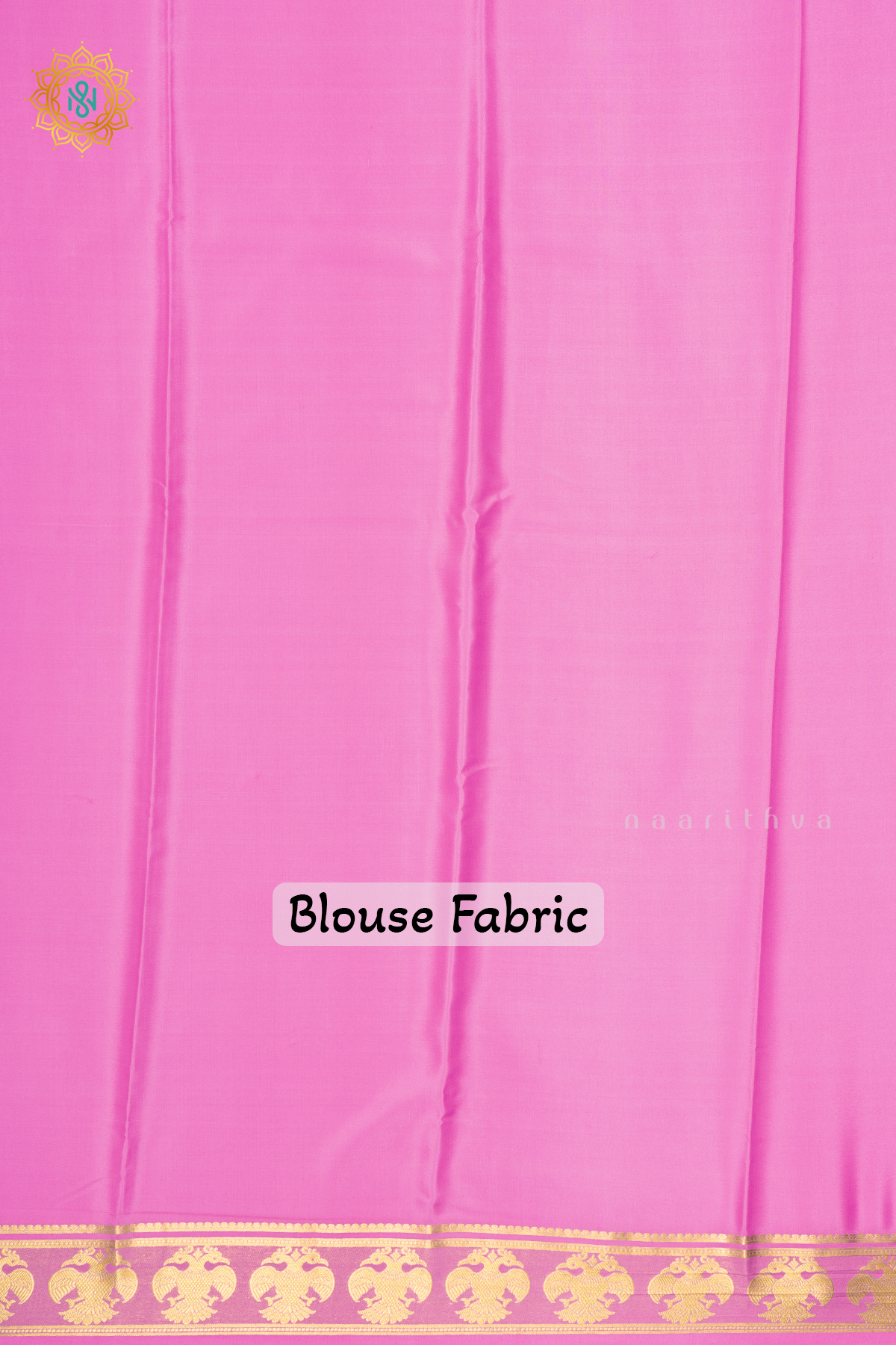 RANI PINK WITH LIGHT PINK - PURE MYSORE CREPE SILK