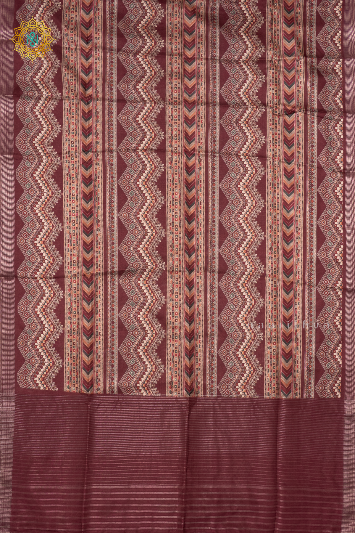 BROWN - SEMI TUSSAR SILK