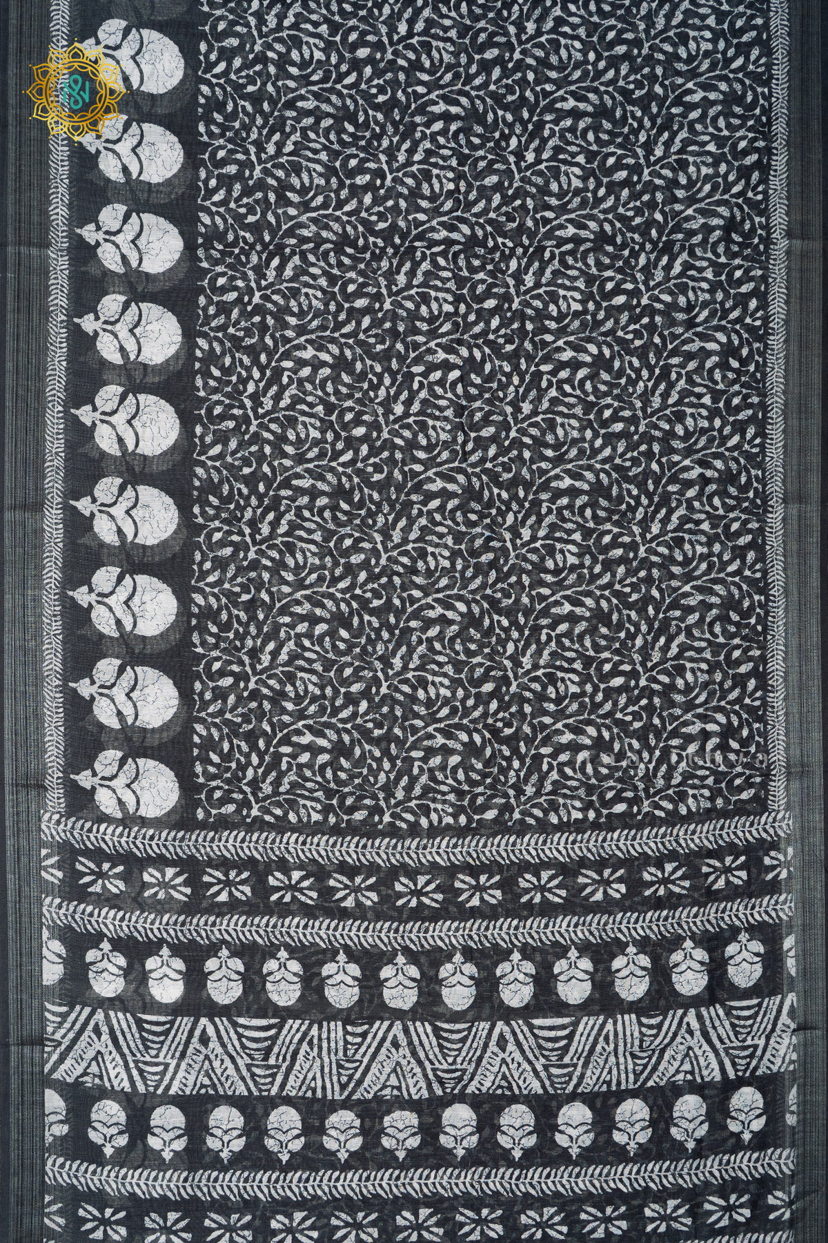 BLACK WITH WHITE - LINEN BY COTTON