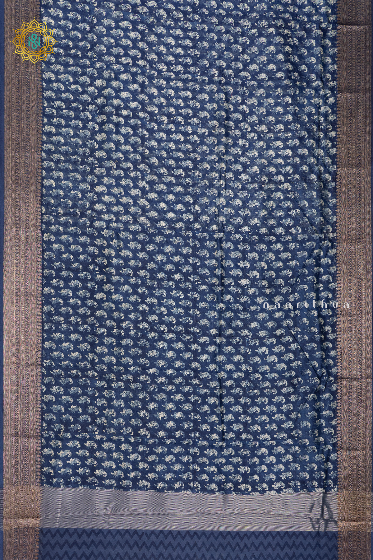 INDIGO - CHANDERI SILK COTTON