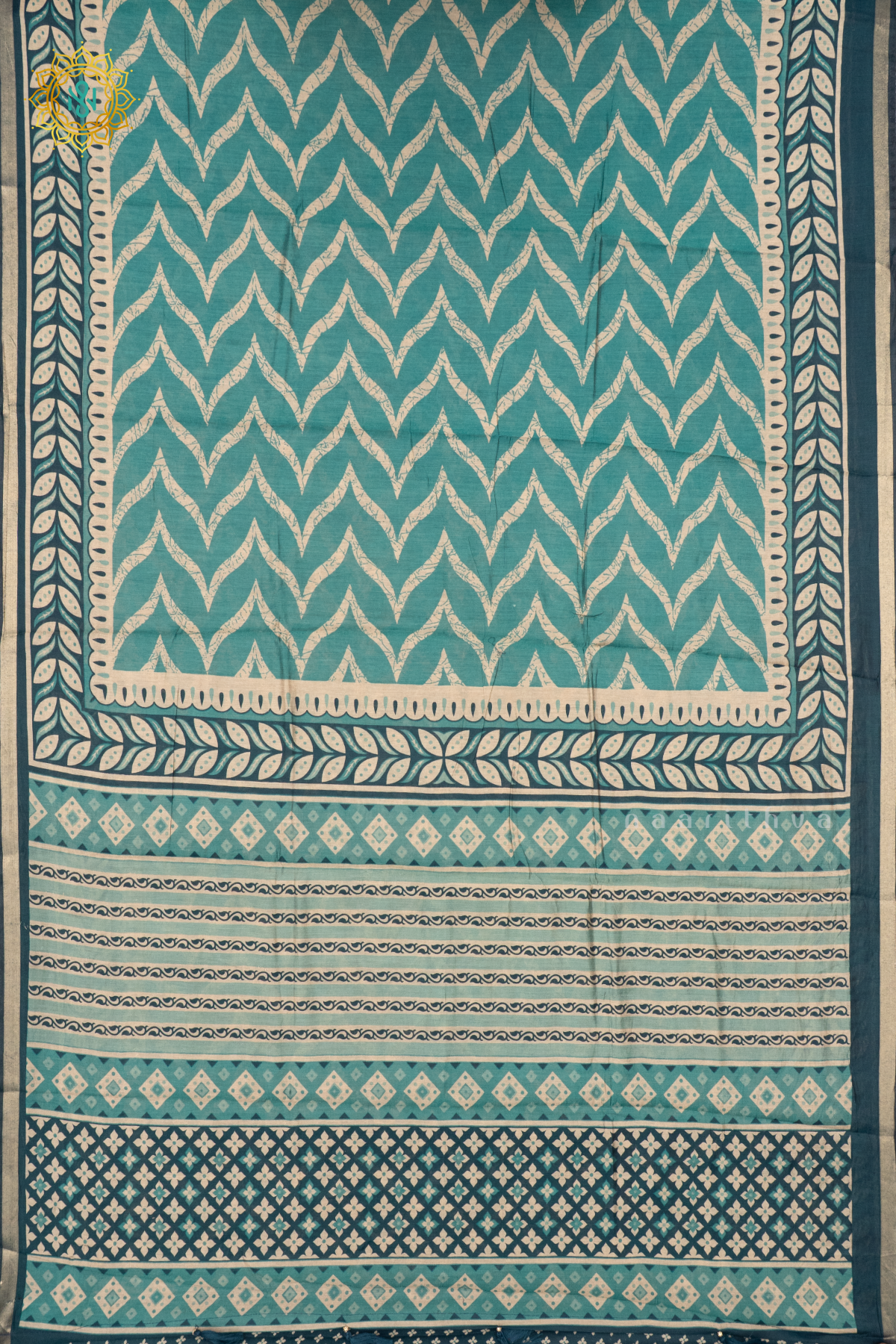 AQUA GREEN WITH GREEN - SOFT COTTON