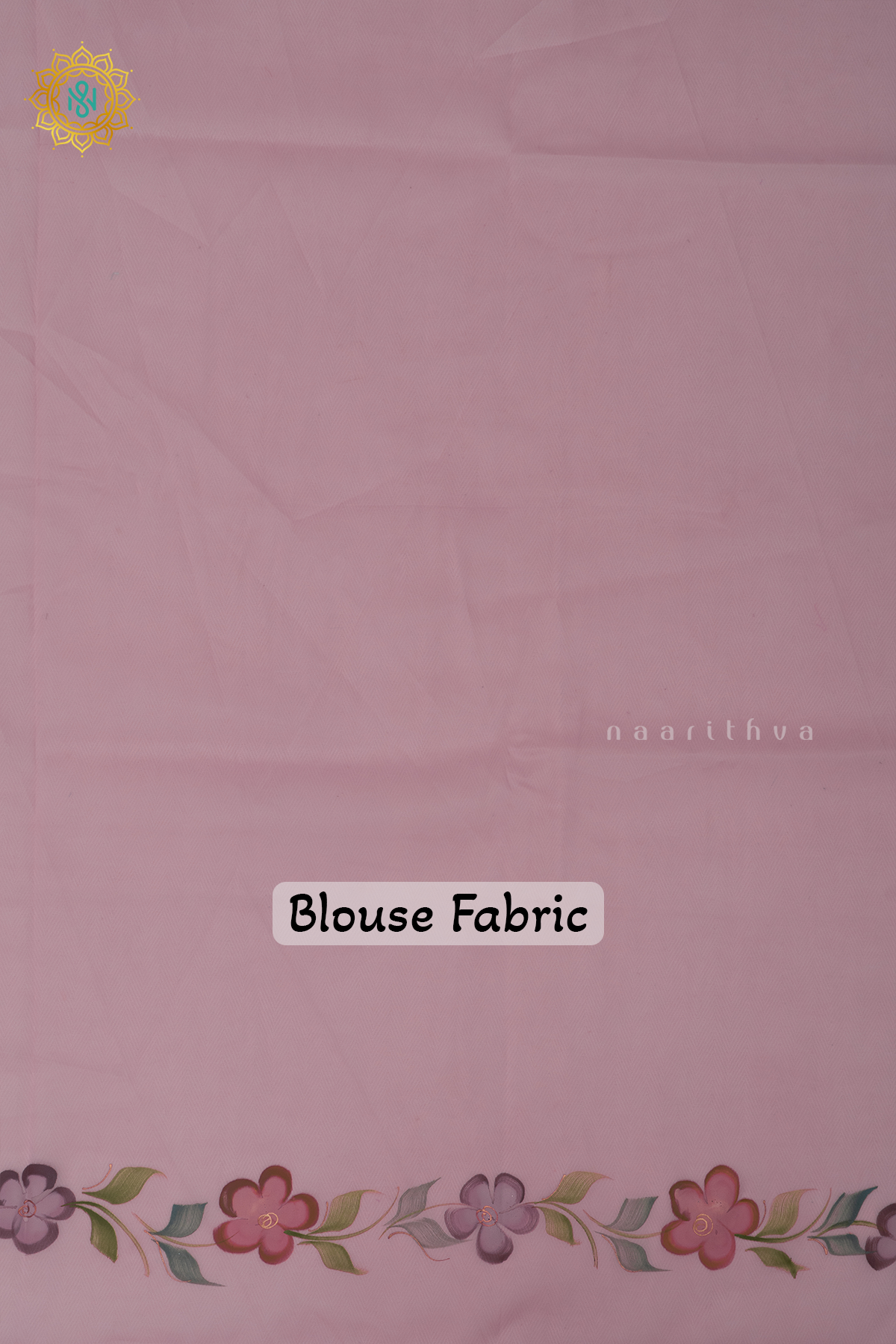 LIGHT PINK - ORGANZA HAND PAINTED