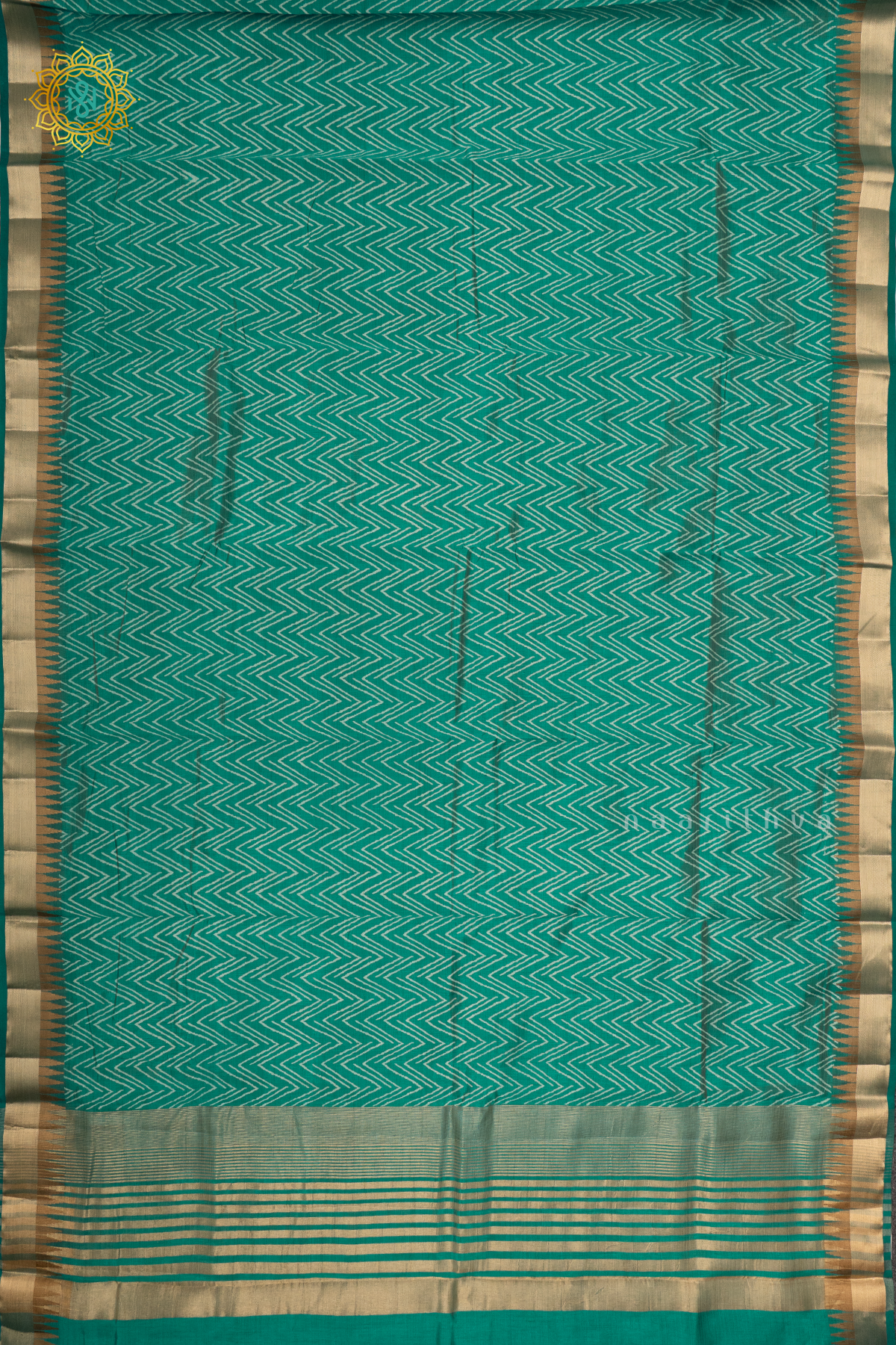 AQUA BLUE - SEMI TUSSAR SILK