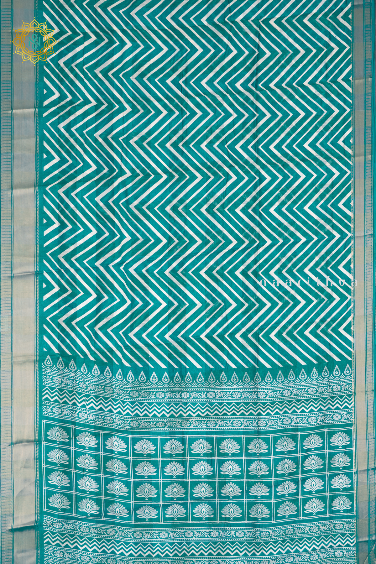 AQUA GREEN - JUTE COTTON