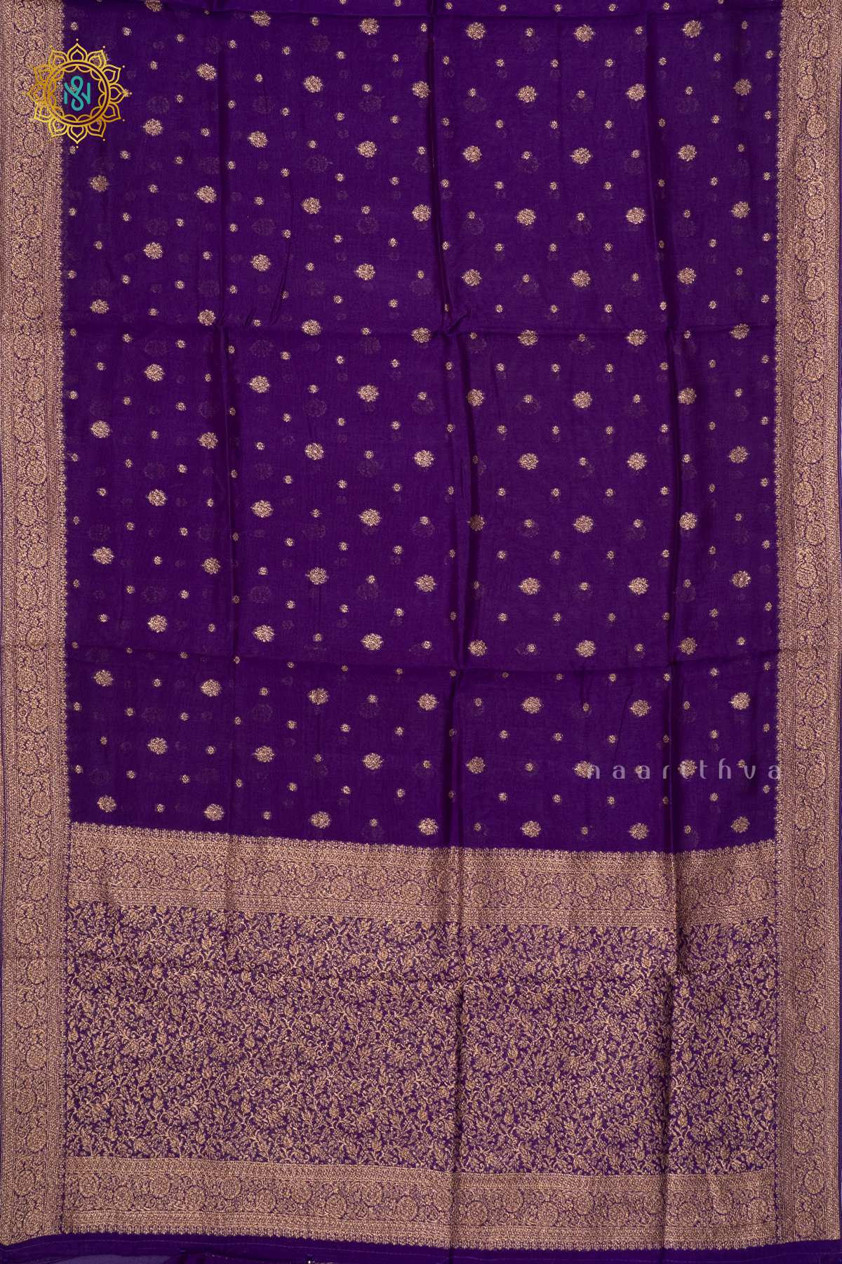 PURPLE - SEMI TUSSAR SILK