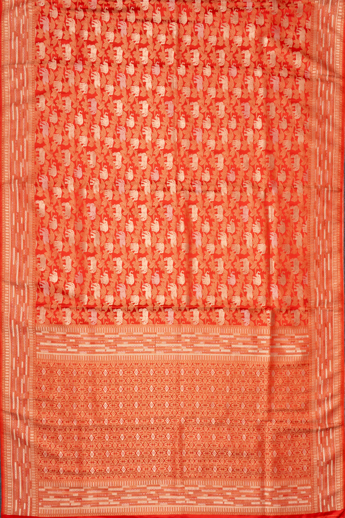 RED - SEMI KATAN BANARASI