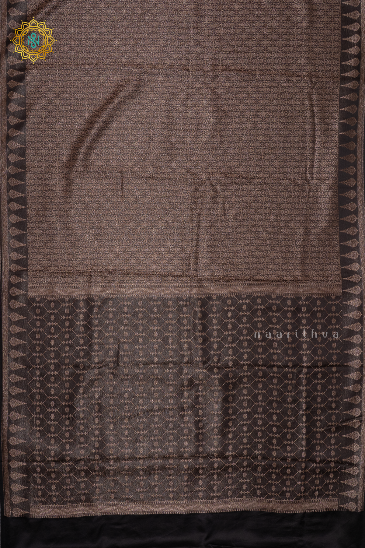 BLACK - SATIN BANARASI