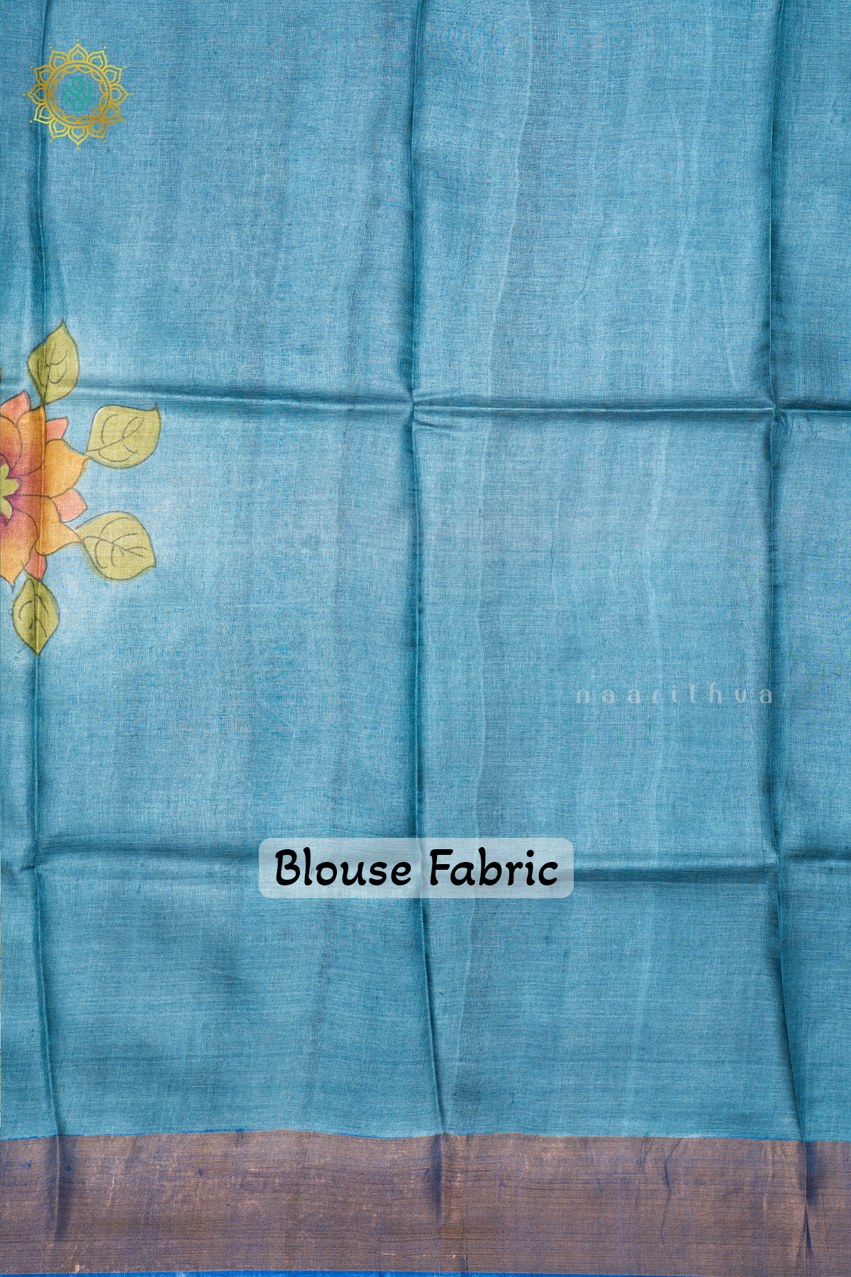 BLUE - PURE TUSSAR SILK