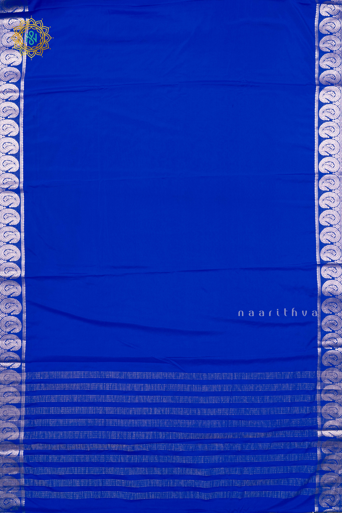 ROYAL BLUE - SEMI MYSORE CREPE SILK