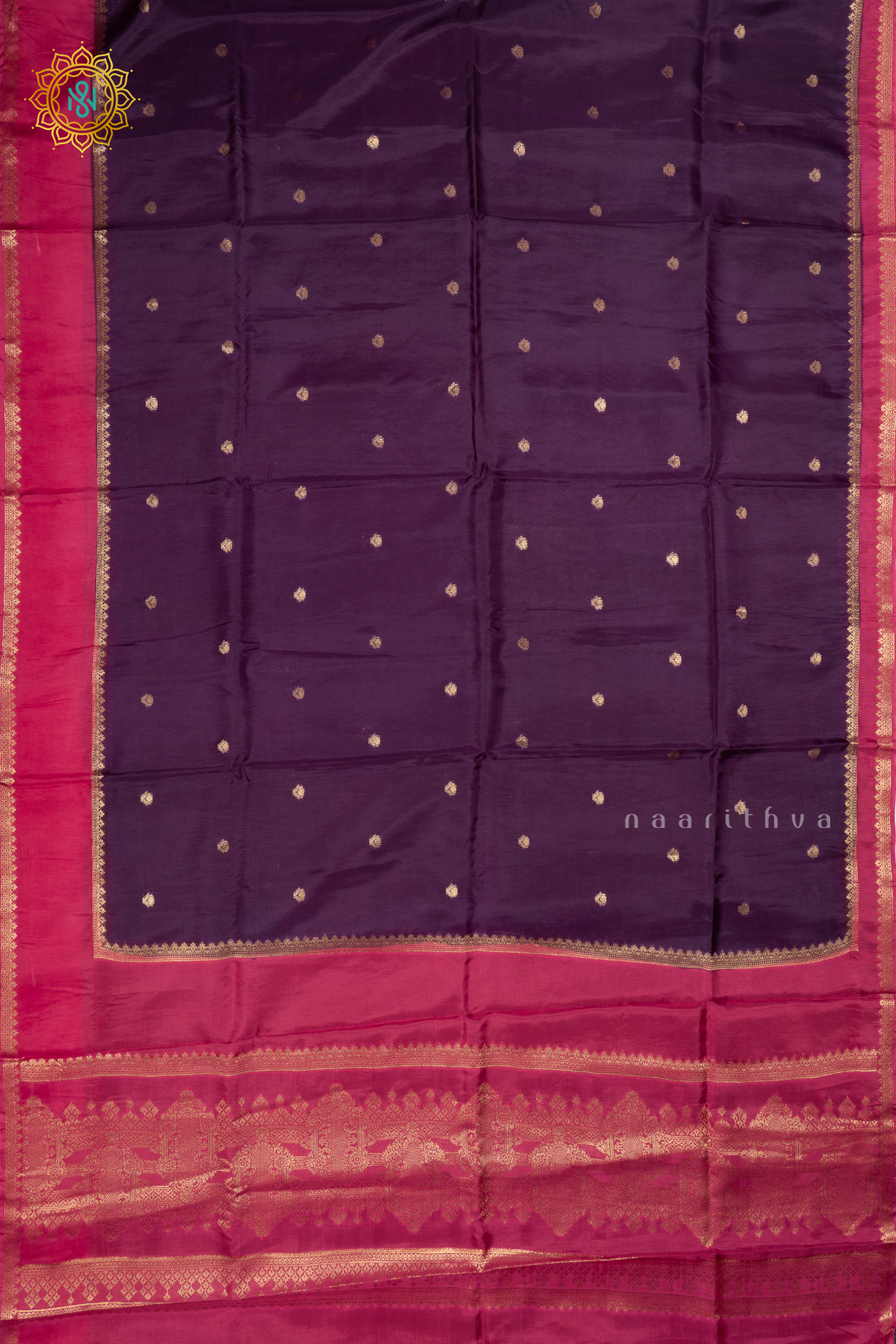 PURPLE WITH PINK - DOLA SILK