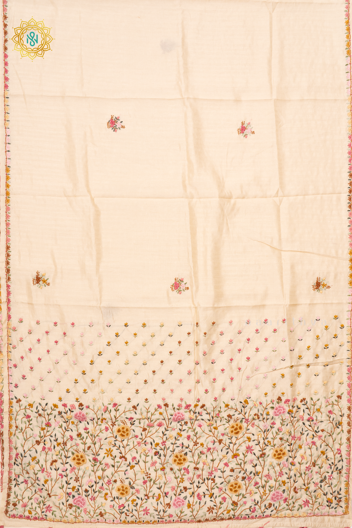 OFF WHITE - SEMI TUSSAR SILK