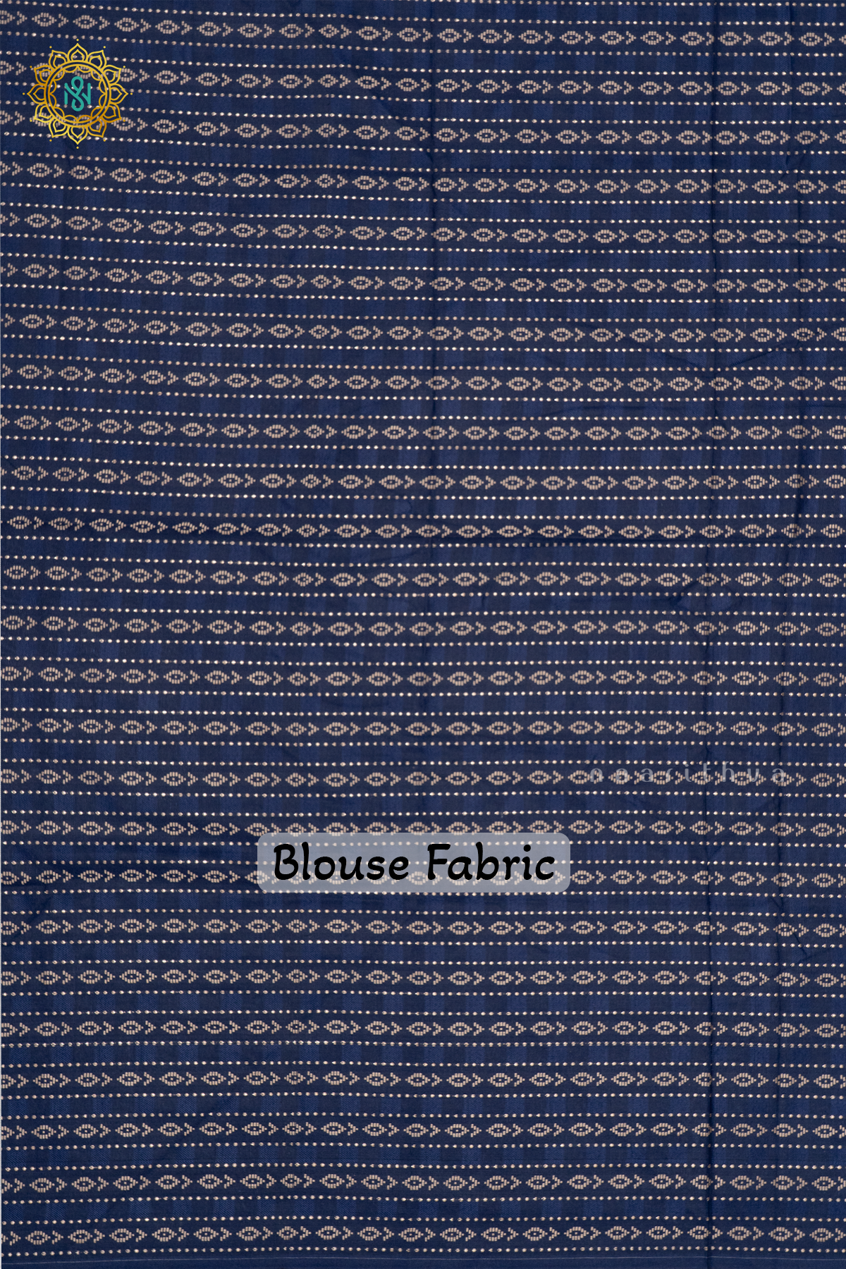 WHITE WITH BLUE - LINEN BY COTTON