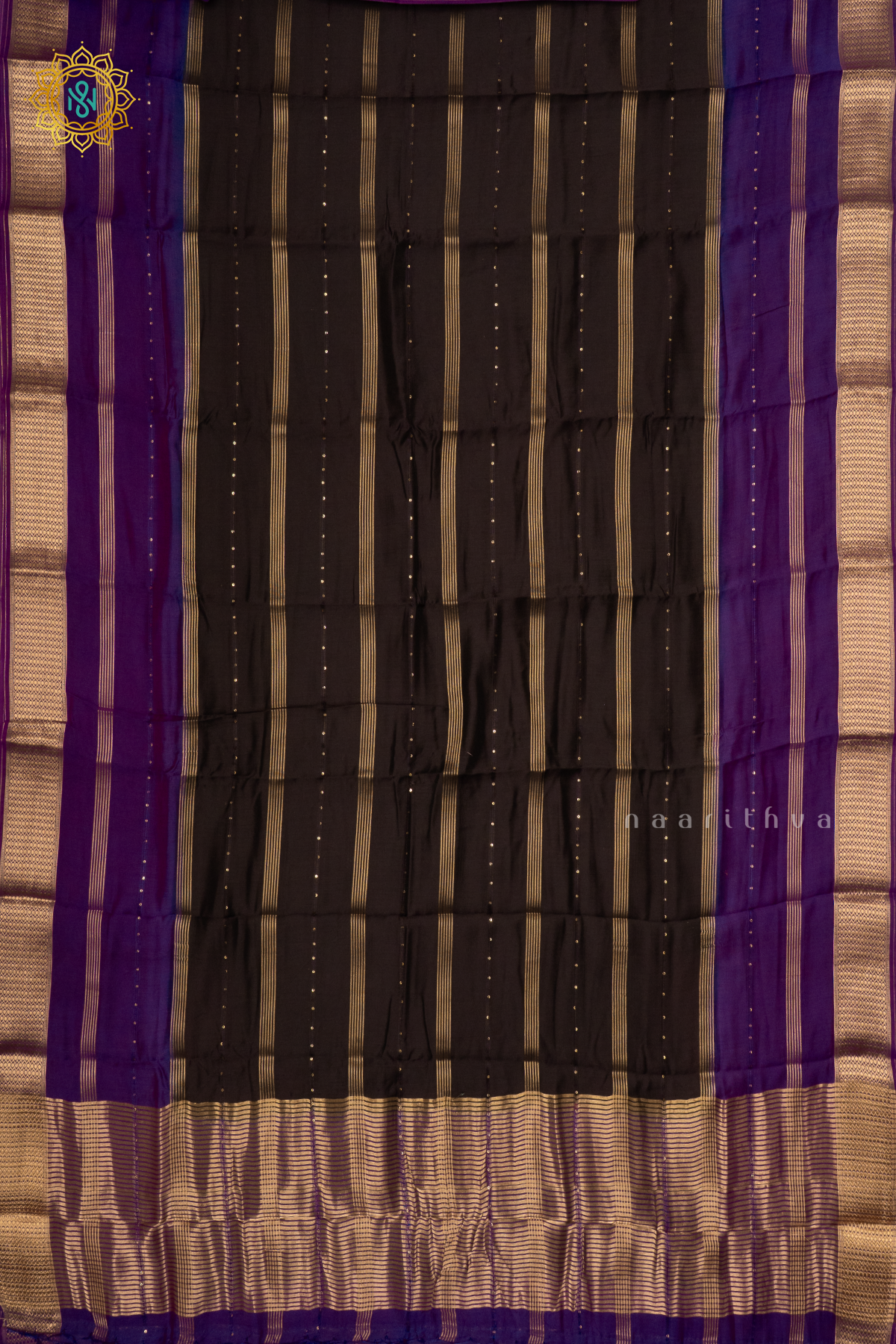 BLACK WITH PURPLE - BUTTER CREPE