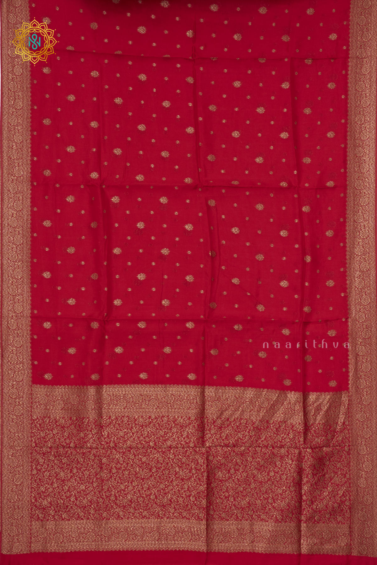 RED - SEMI TUSSAR SILK
