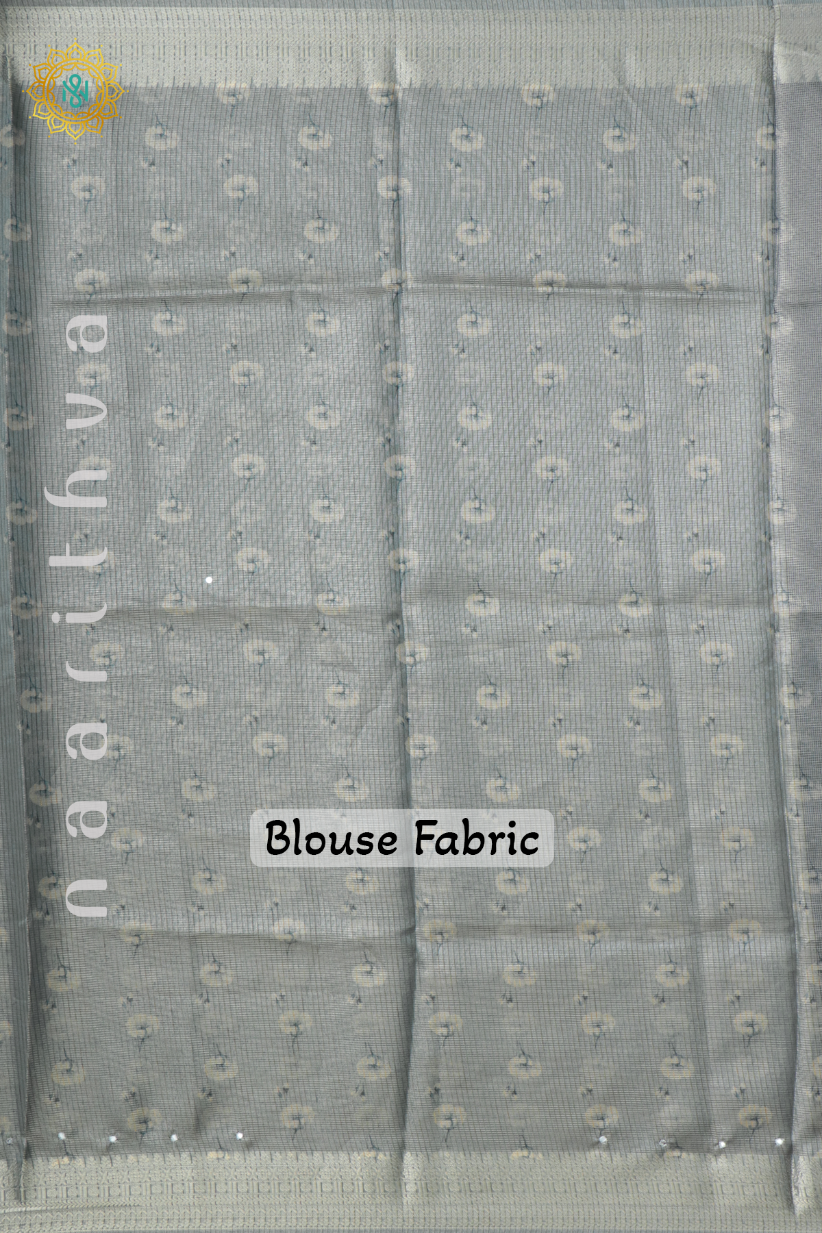 AQUA GREEN WITH GREY - KOTA TISSUE