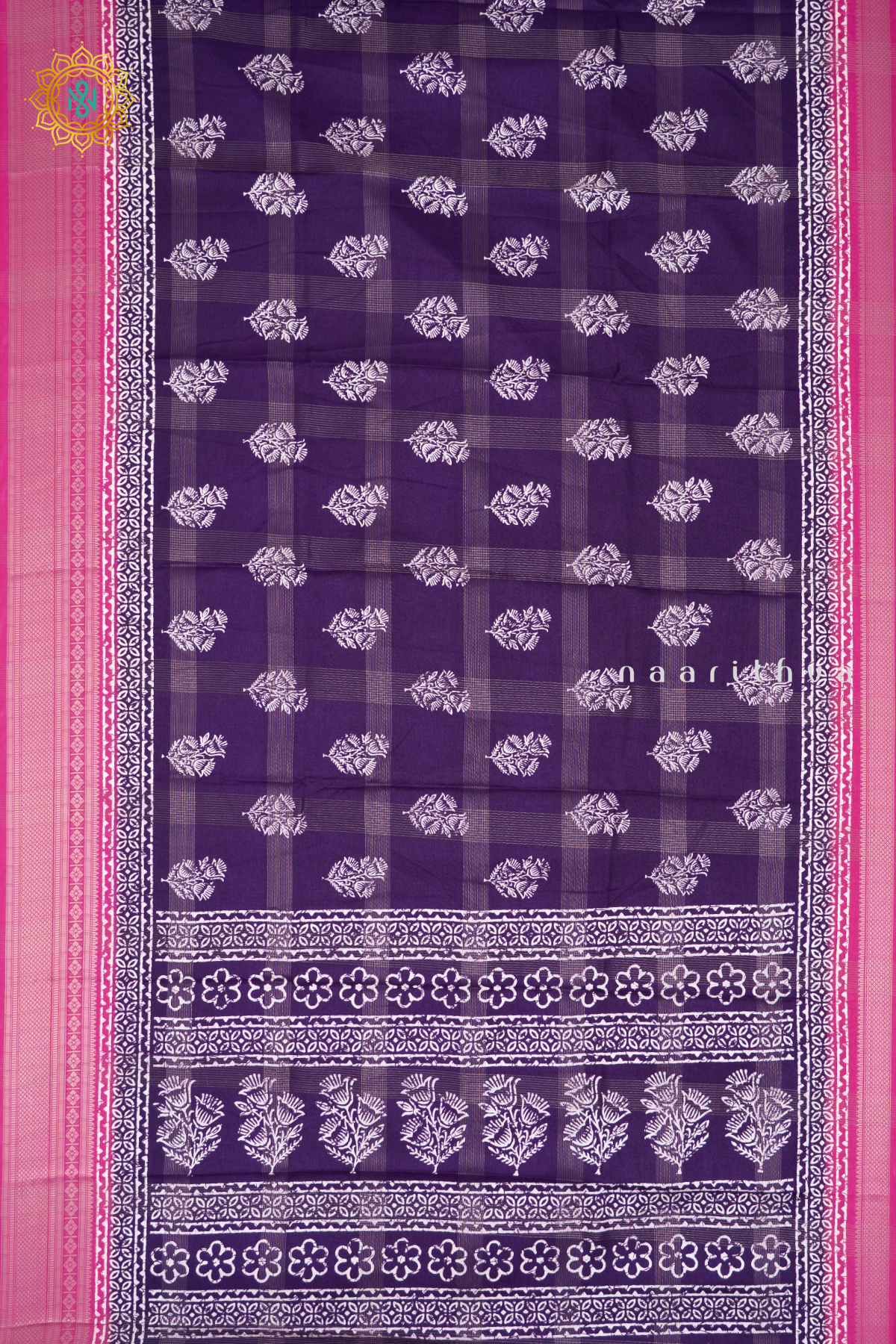 PURPLE WITH PINK - DOLA SILK