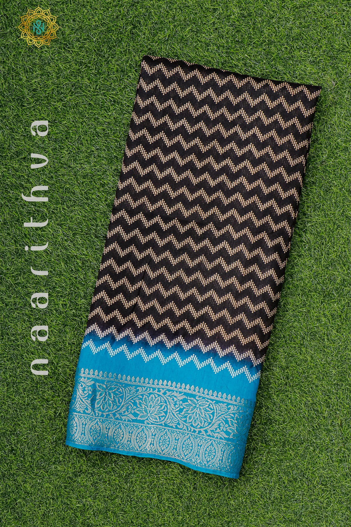 BLACK WITH BLUE - BUTTER CREPE