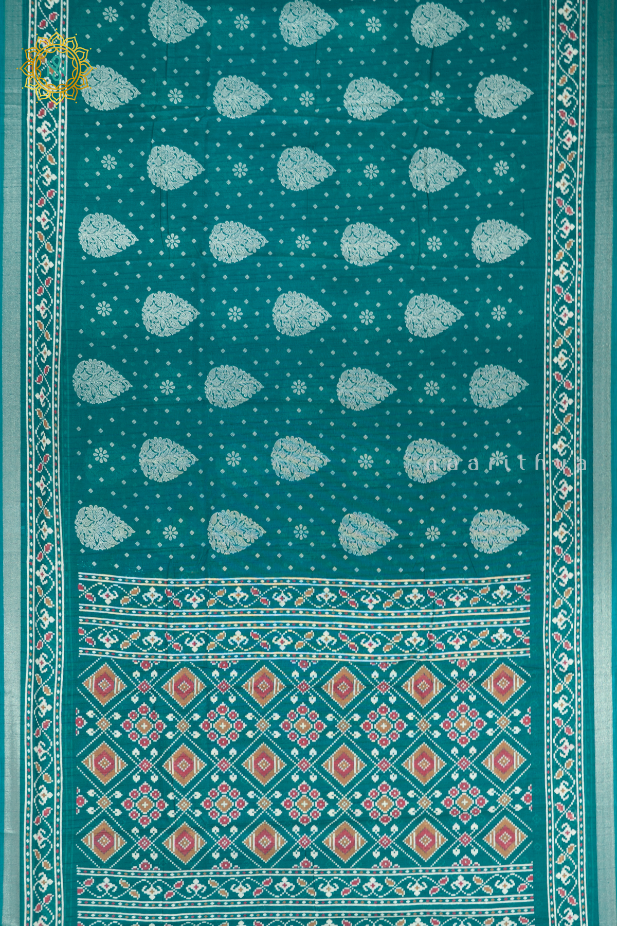 AQUA GREEN - JUTE COTTON