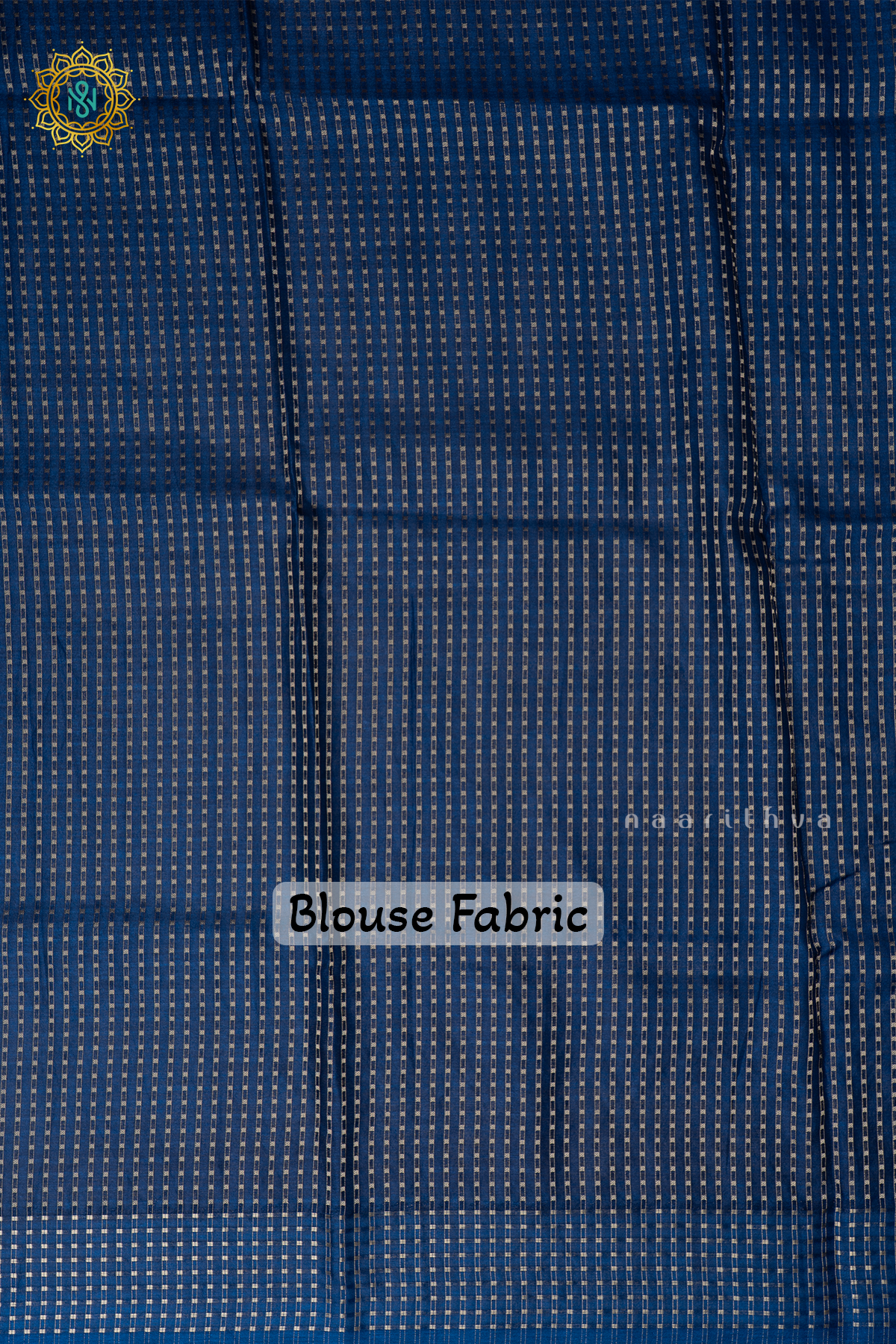 Blue Semi Tussar Silk With Applique & Katha Work Saree