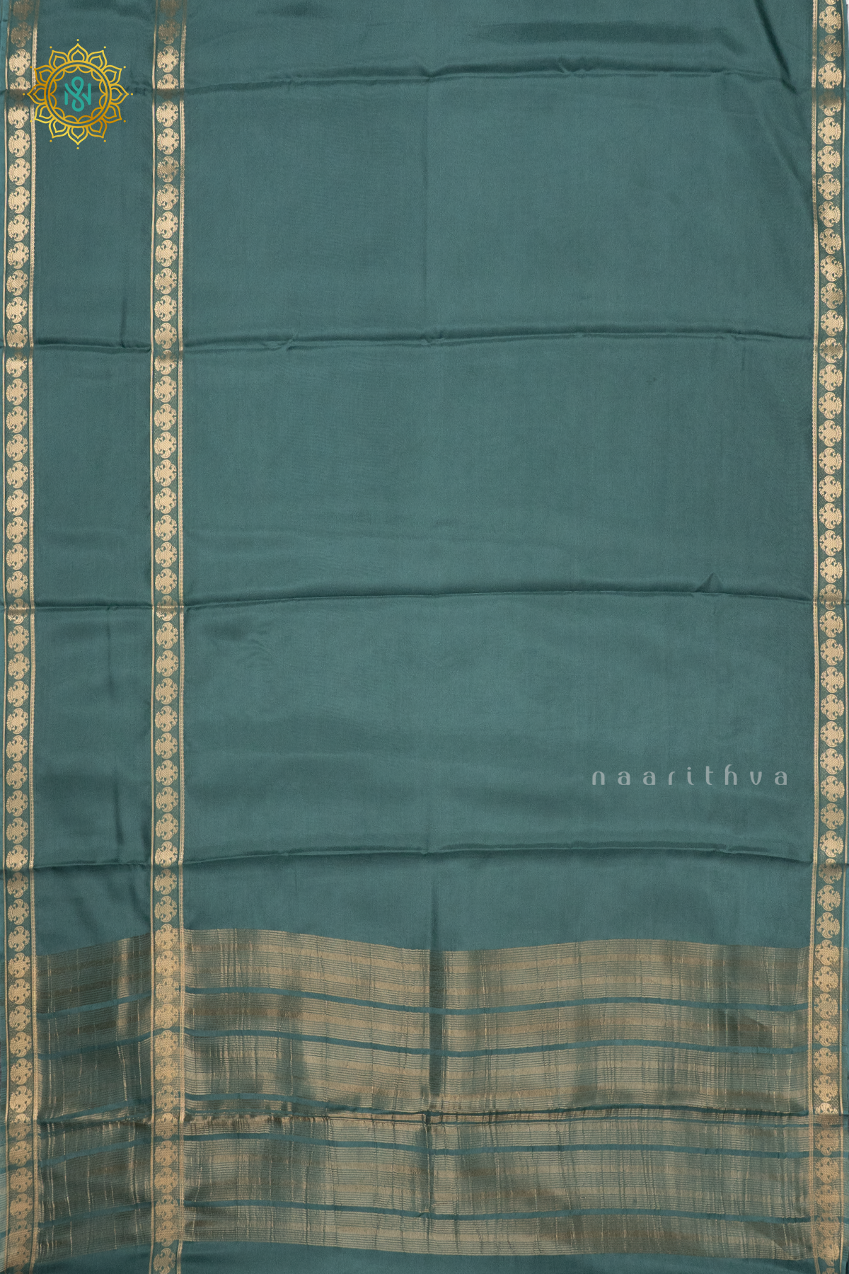 SAGE GREEN - SEMI MYSORE CRPE SILK