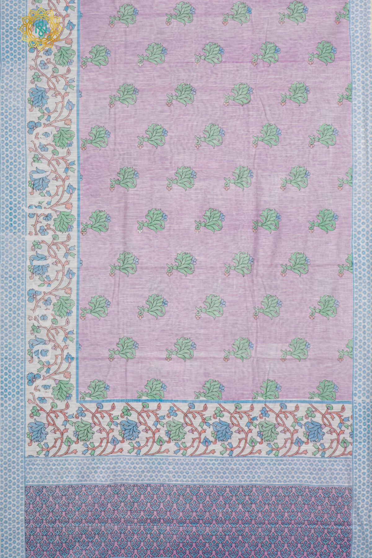 PINK WITH WHITE - JUTE COTTON
