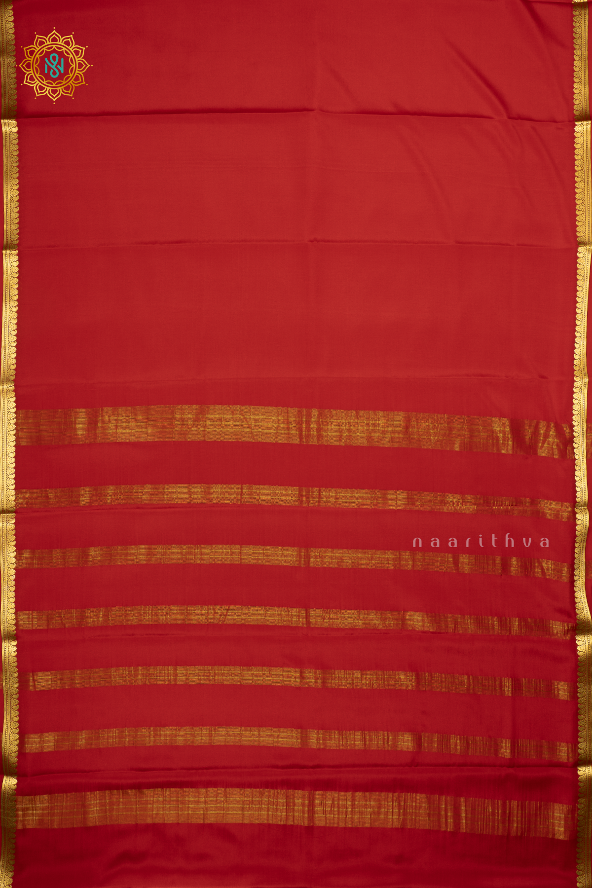 RED - PURE MYSORE CREPE SILK