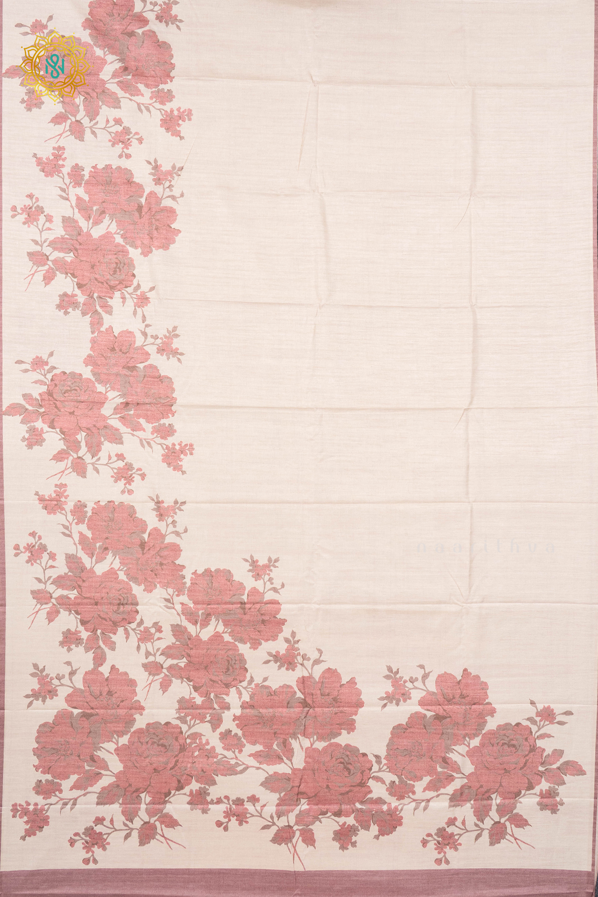 OFF WHITE WITH LIGHT BROWN - KOTHA TUSSAR