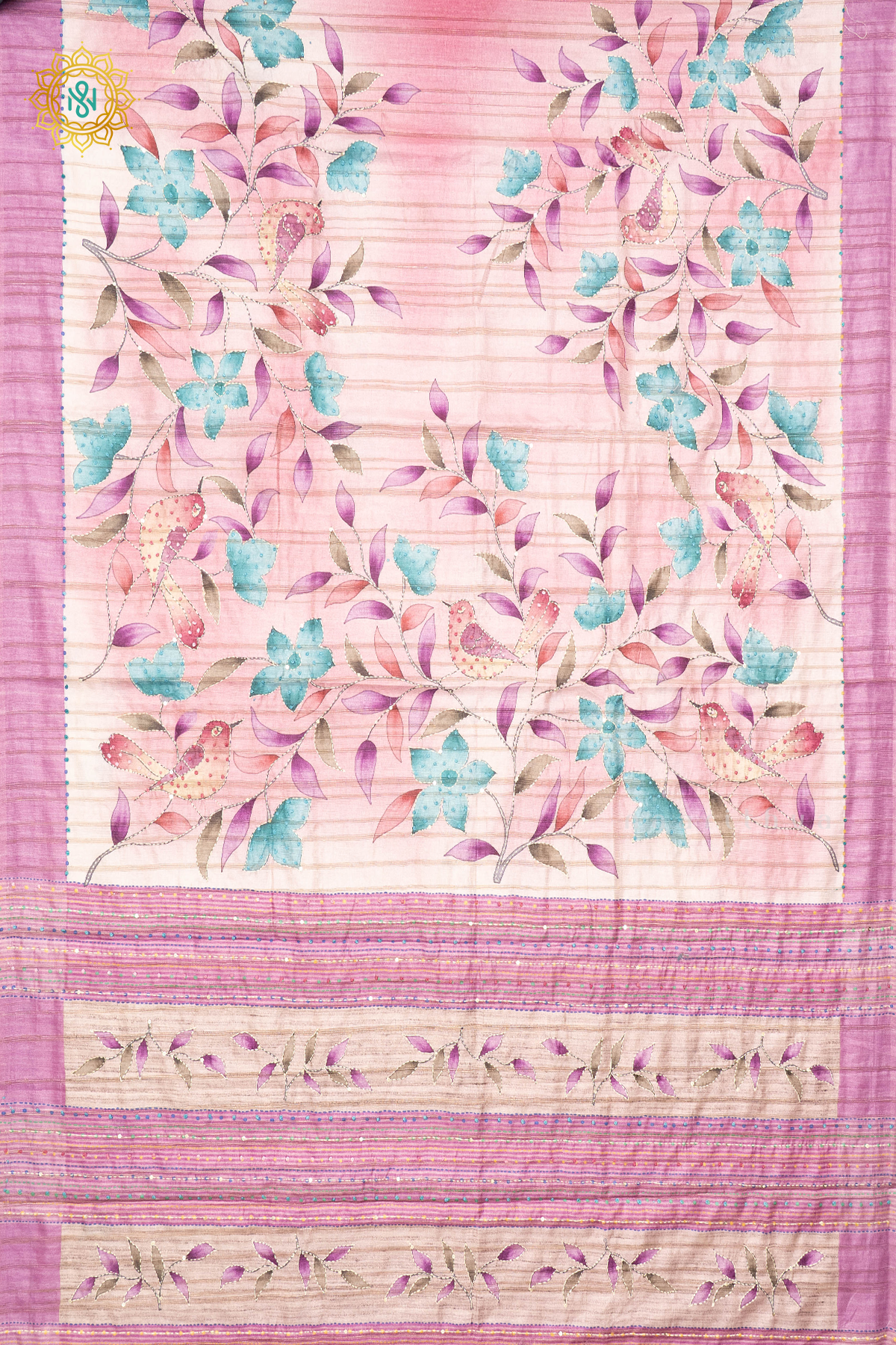 LIGHT PINK - KOTHA TUSSAR WITH KATHA WORK