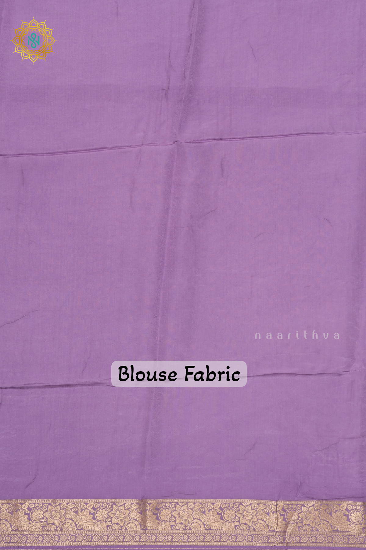 LAVENDER WITH PURPLE - SATIN CREPE