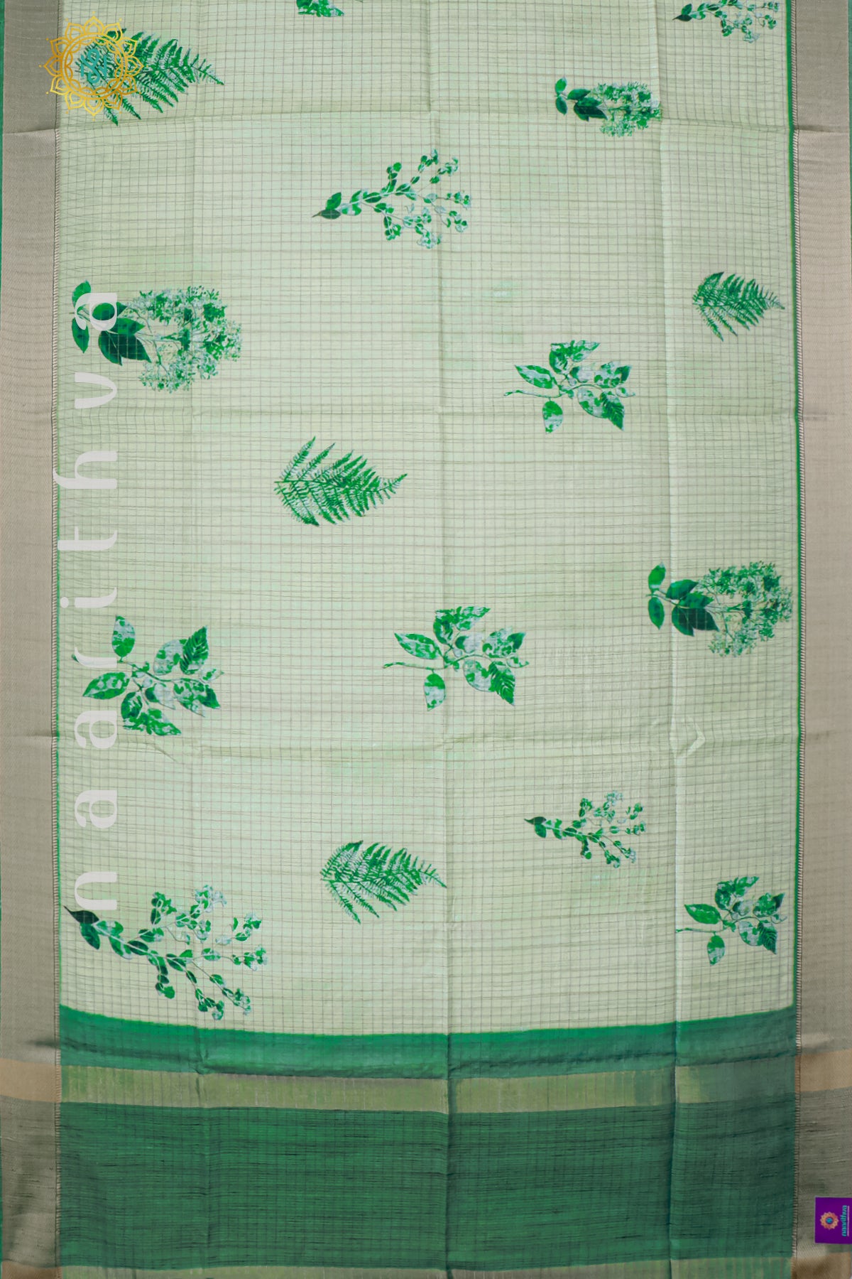 AQUA GREEN - SEMI TUSSAR SILK