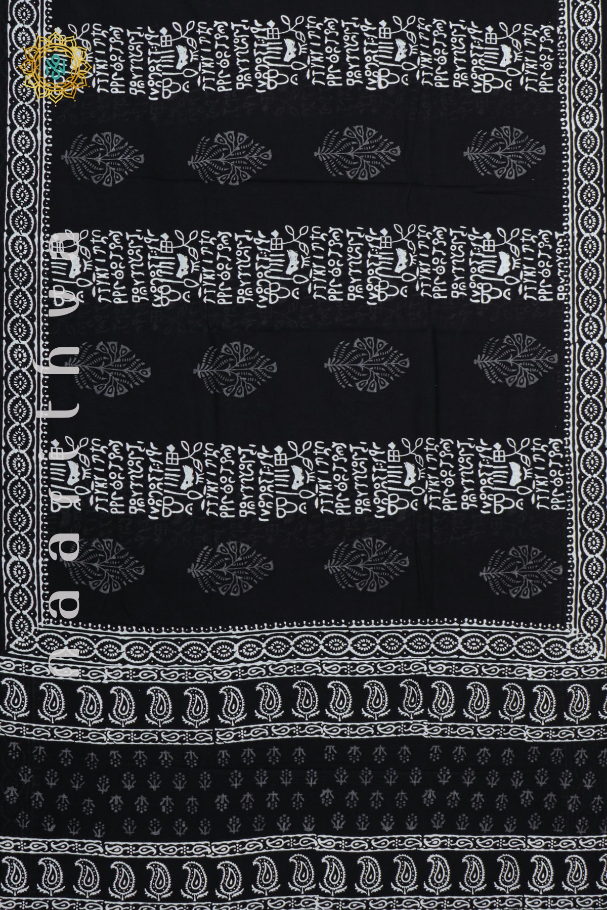 BLACK WITH WHITE - MUL COTTON