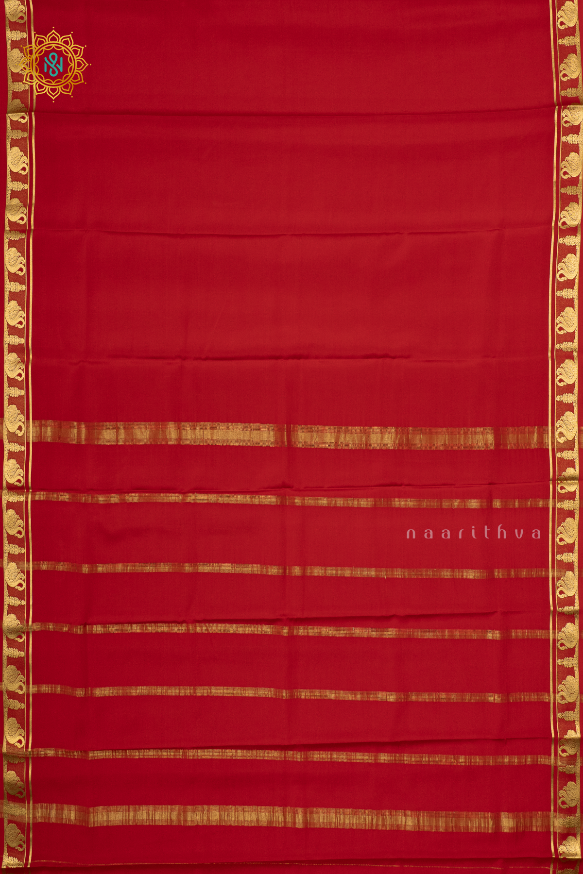 RED - PURE MYSORE CREPE SILK