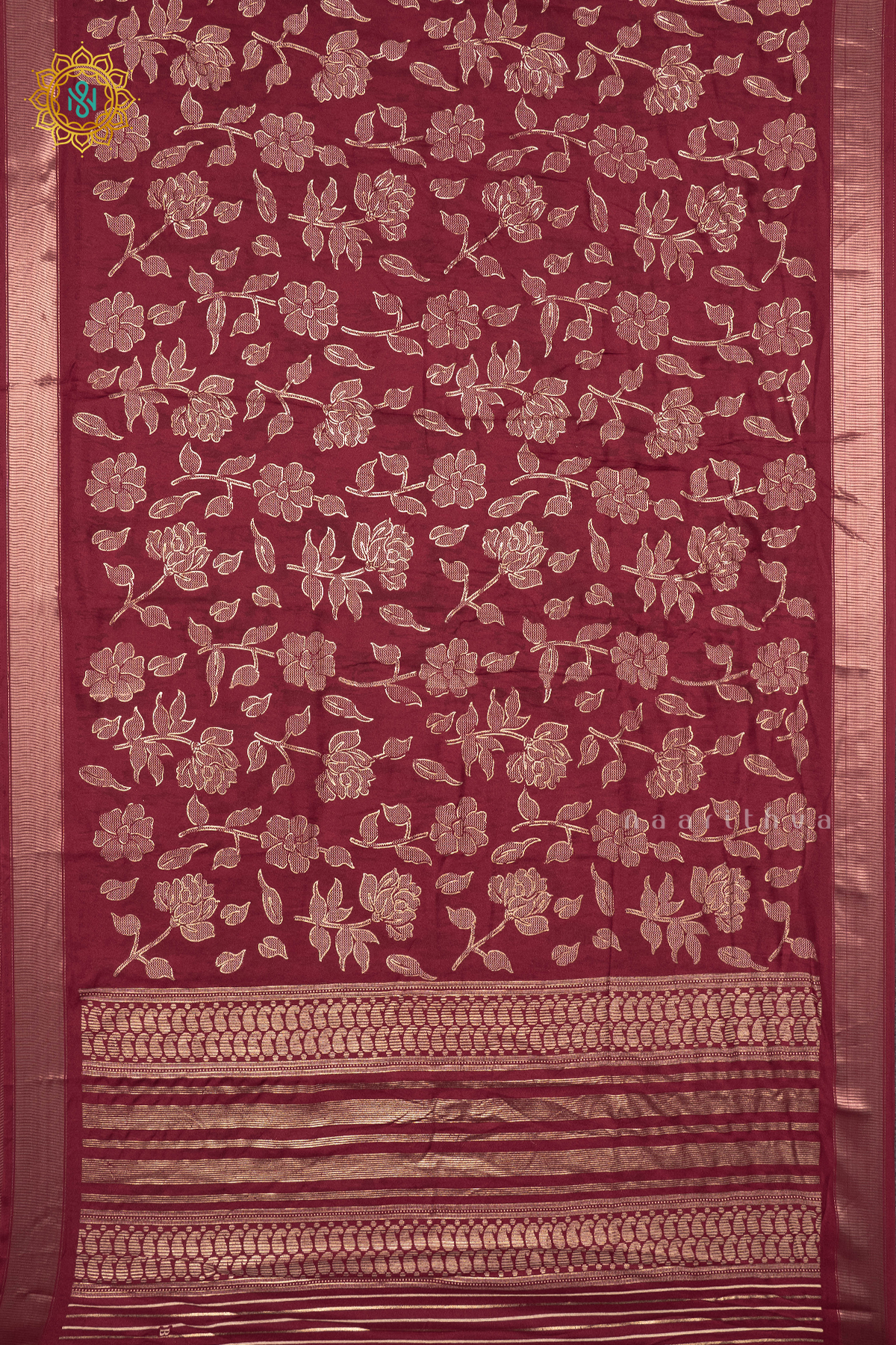 MAROON - SEMI GEORGETTE